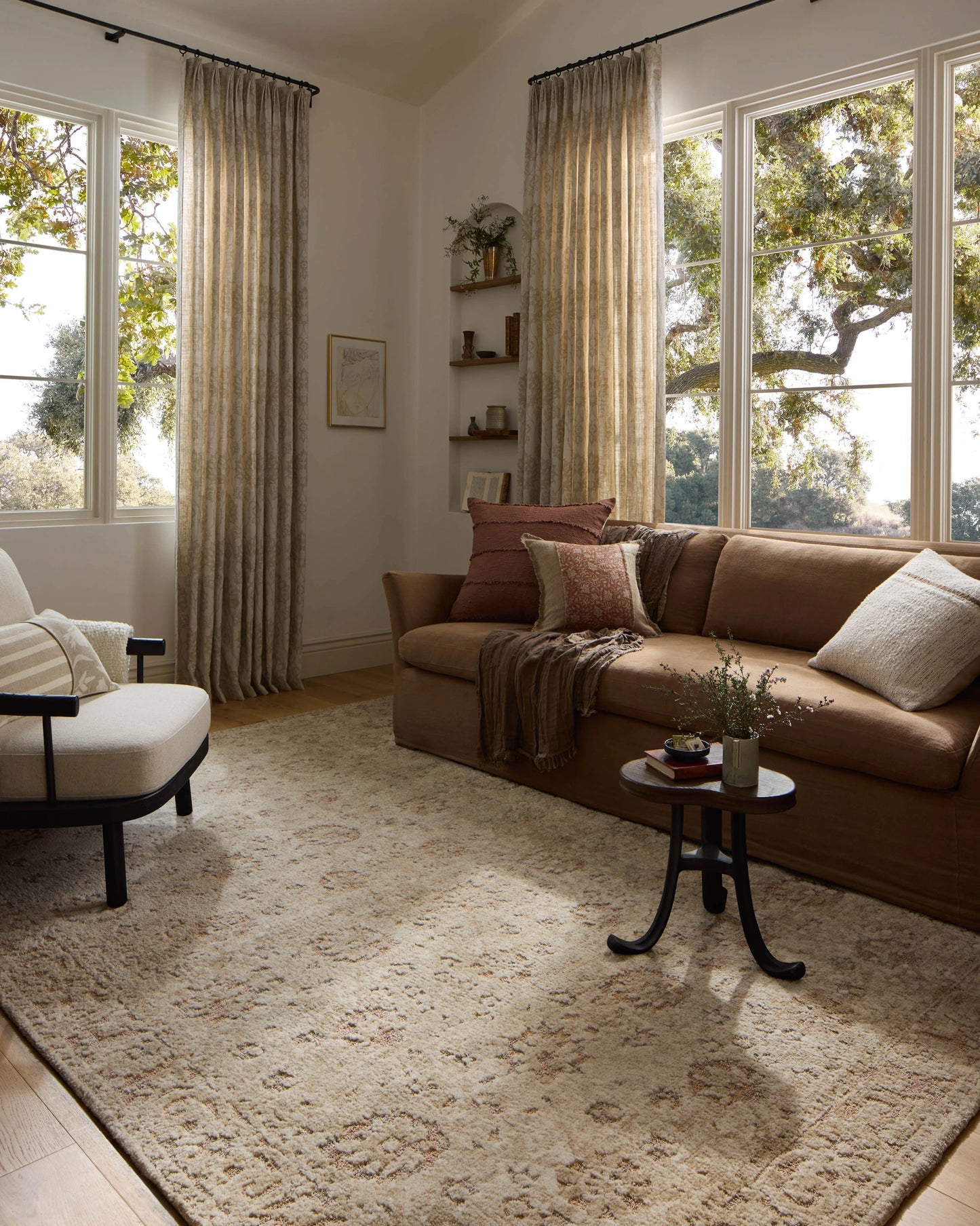 Loloi Percival Natural / Salmon 8'-6" x 12' Area Rug
