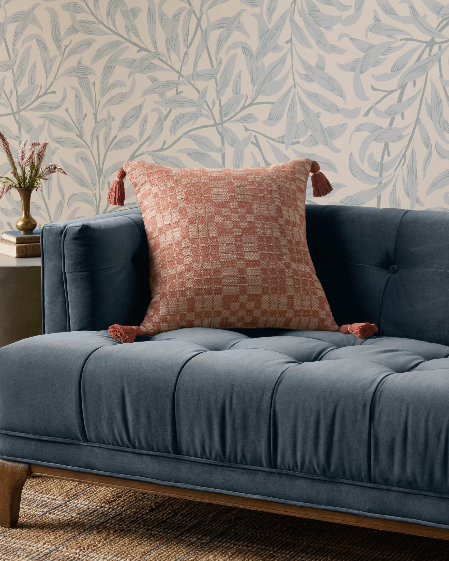 Chris Loves Julia x Loloi Ellery Clay 18'' x 18'' Pillow