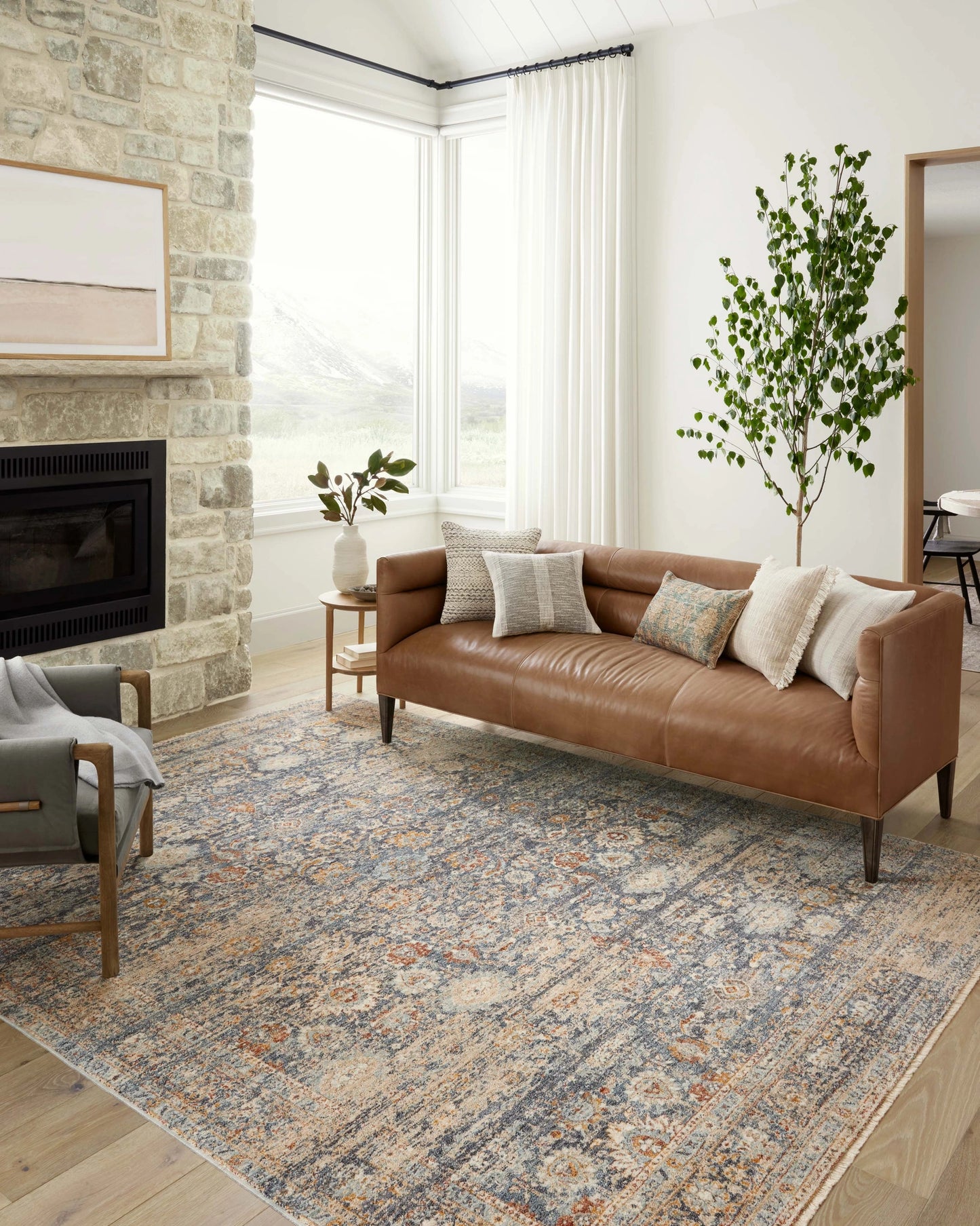 Angela Rose x Loloi Blake Navy / Multi 11'-6" x 15'-7" Area Rug