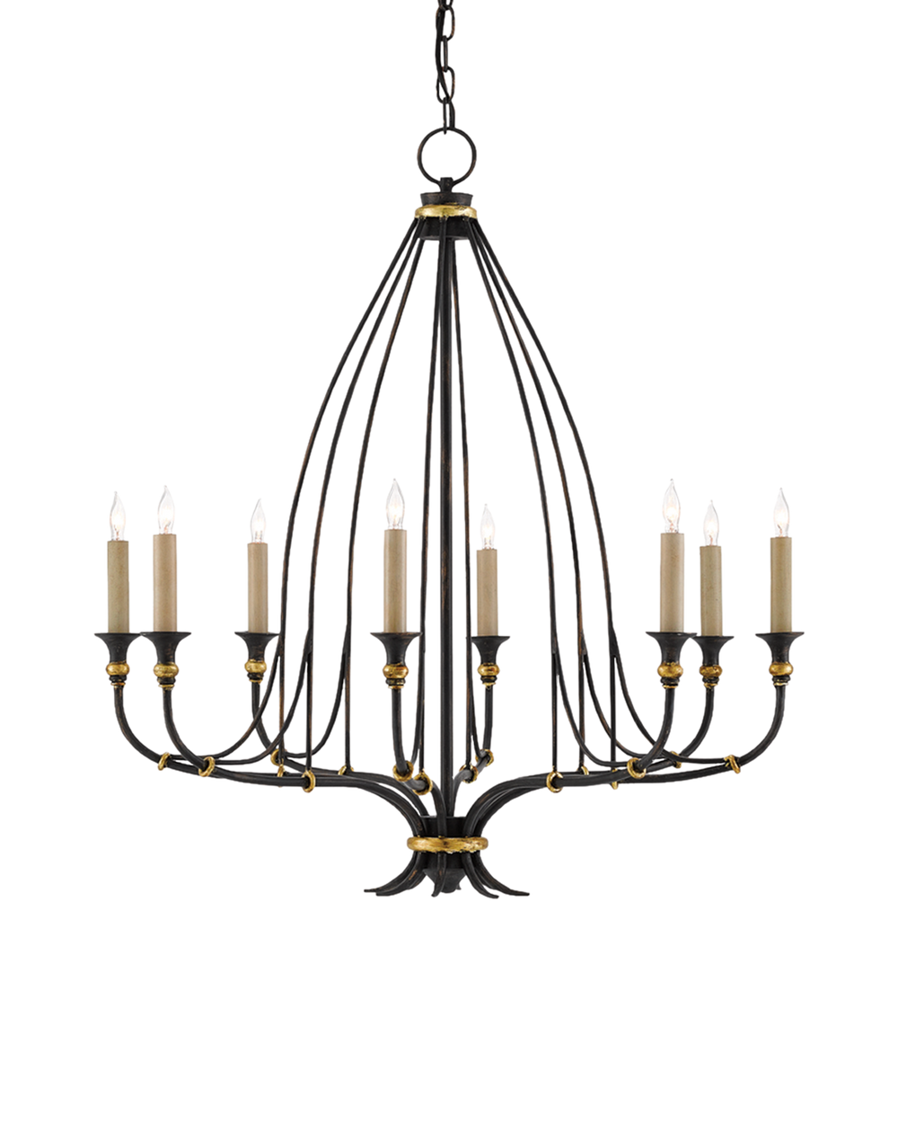 Folgate Small Black Chandelier