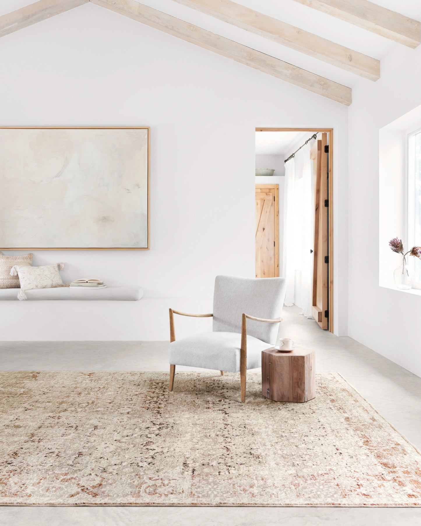 Loloi Theia Natural / Rust 2'-10" x 10' Runner Rug