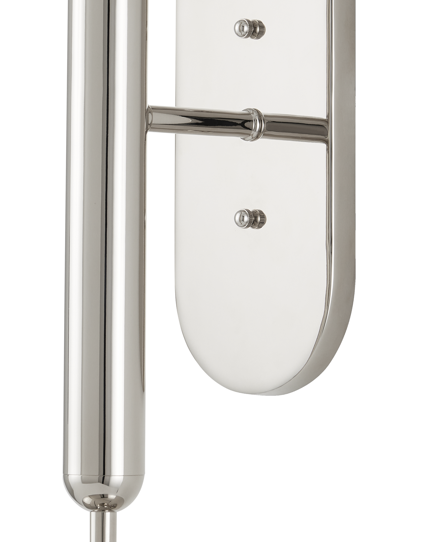 Barbican Double-Light Nickel Wall Sconce.