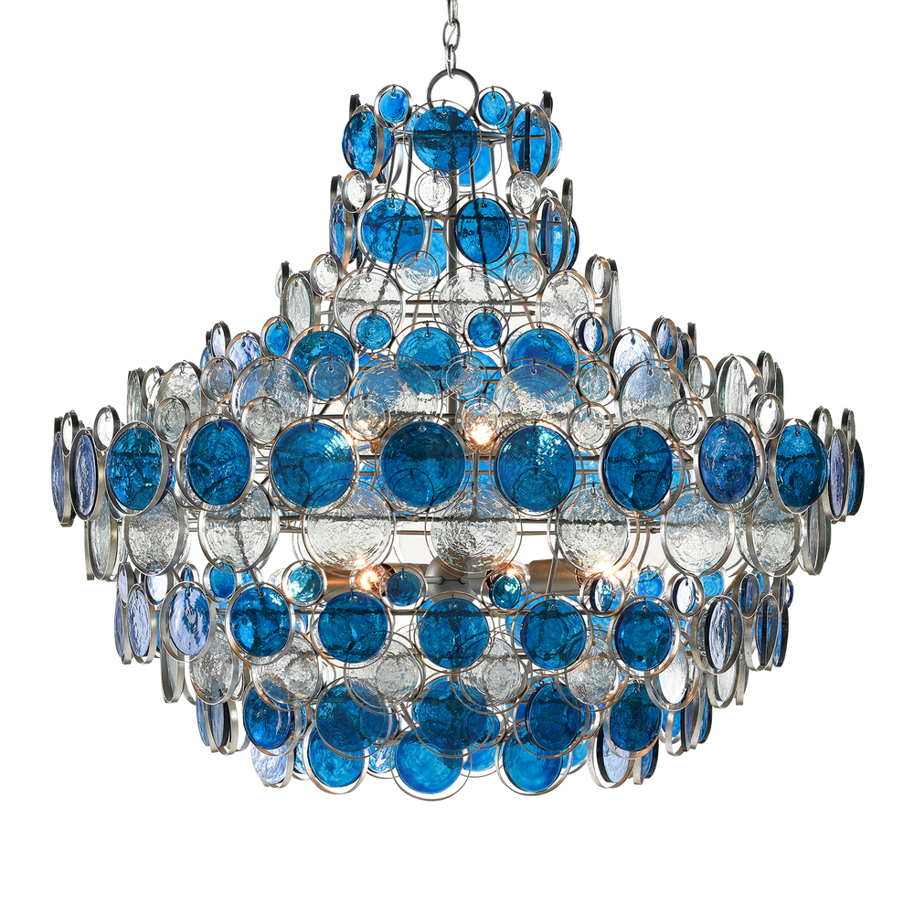 Galahad Large Blue Chandelier