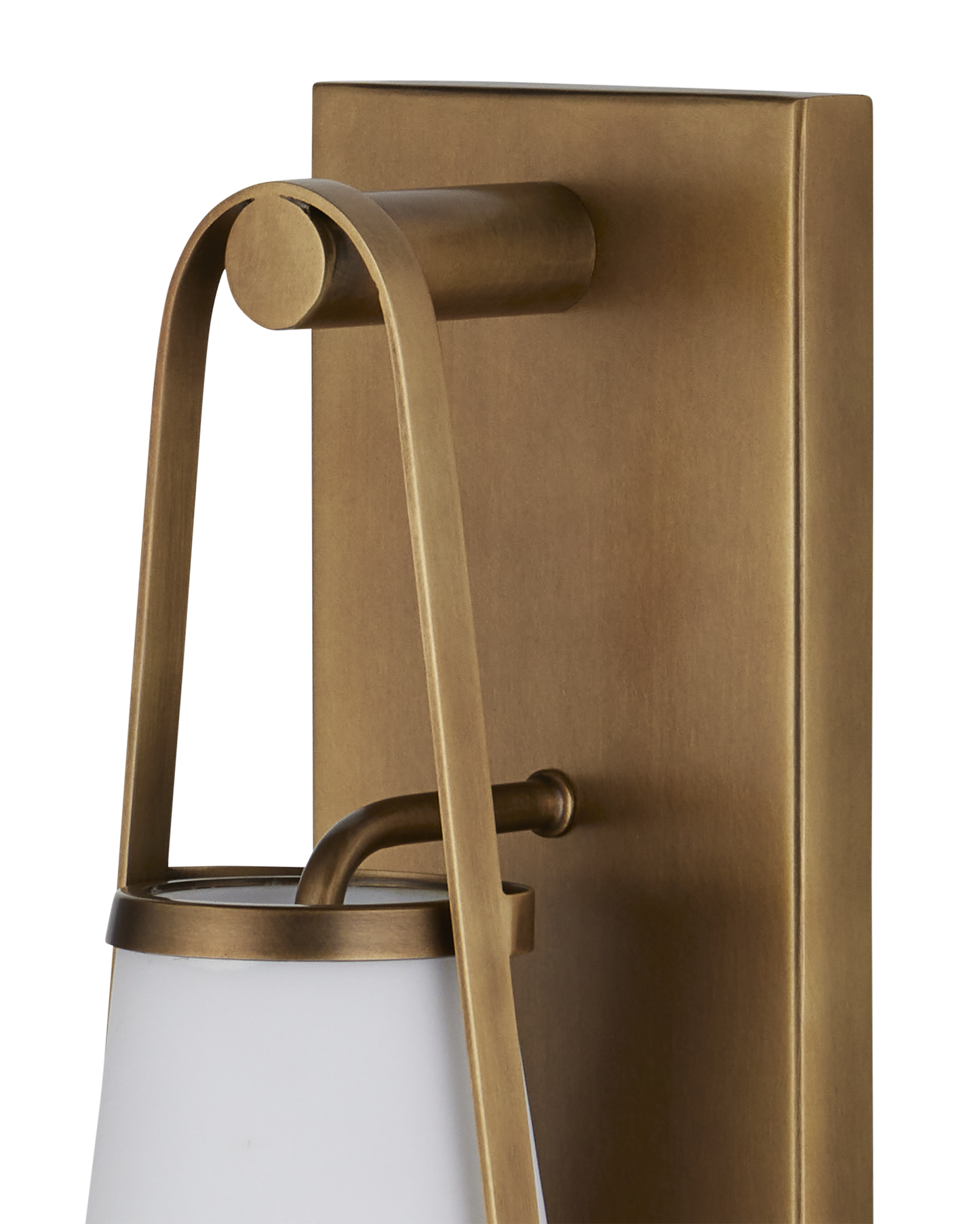 Brompton Brass Bath Wall Sconce.