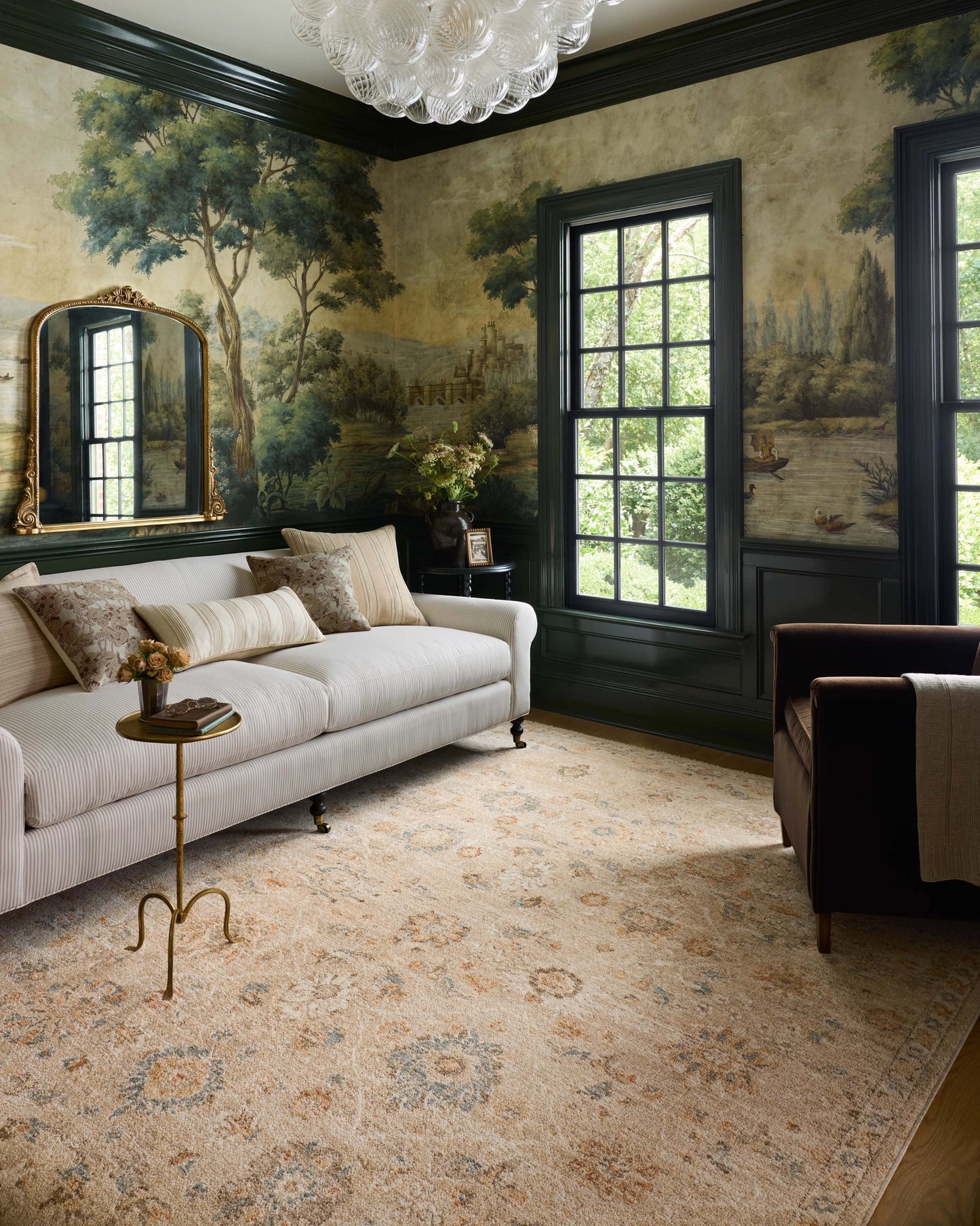 Chris Loves Julia x Loloi Palma Natural / Multi 2'-7" x 7'-6" Runner Rug