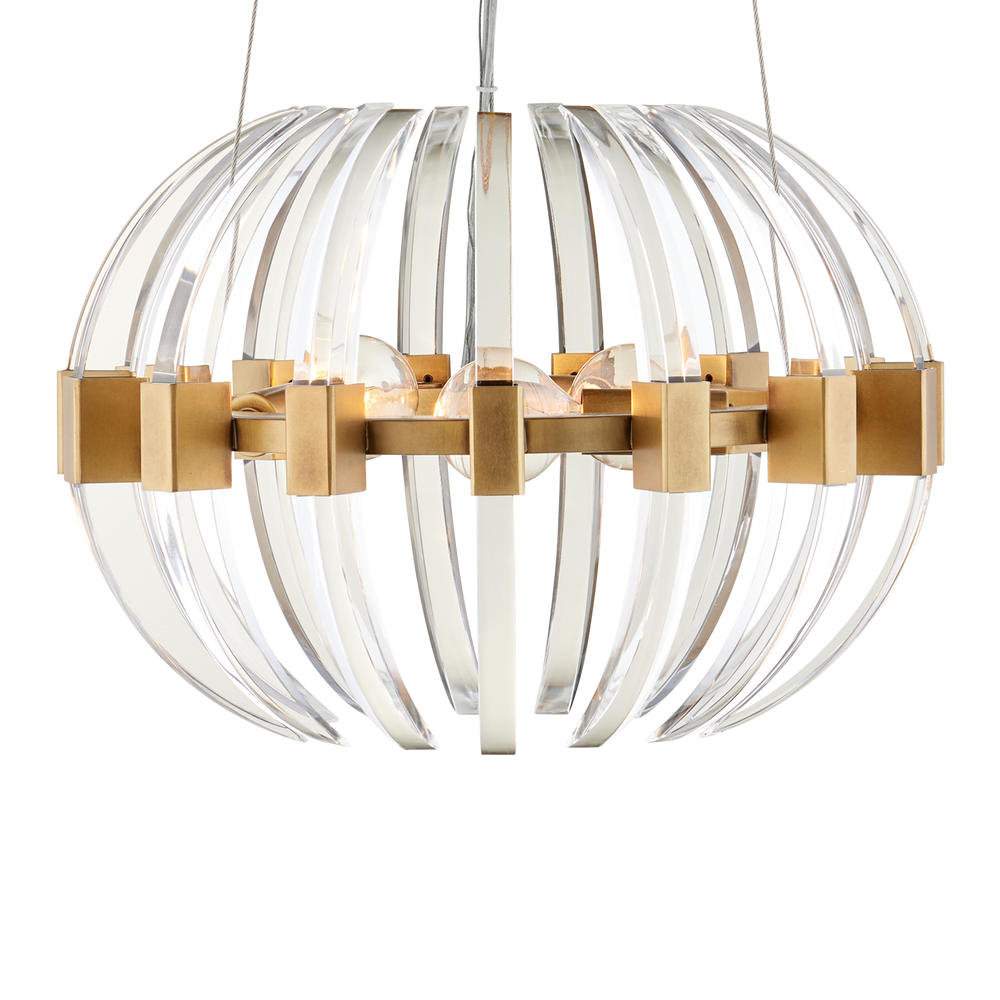 Coquette Small Brass Chandelier
