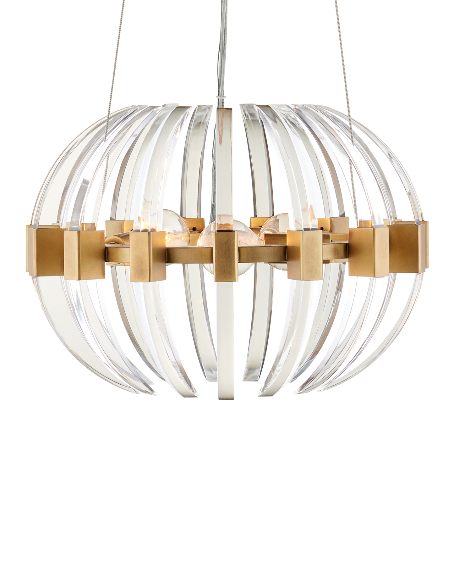 Coquette Small Brass Chandelier