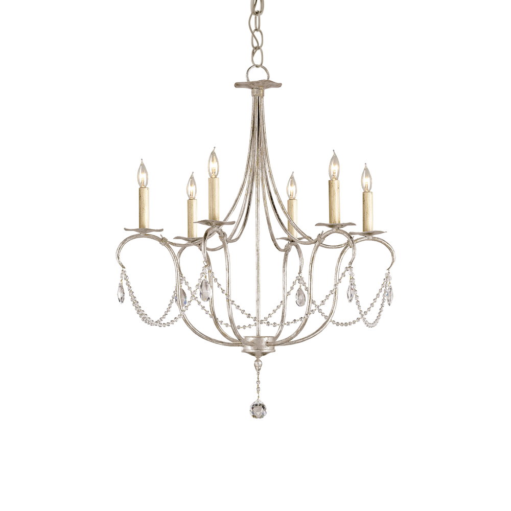 
                      
                        Crystal Lights Small Silver Chandelier
                      
                    