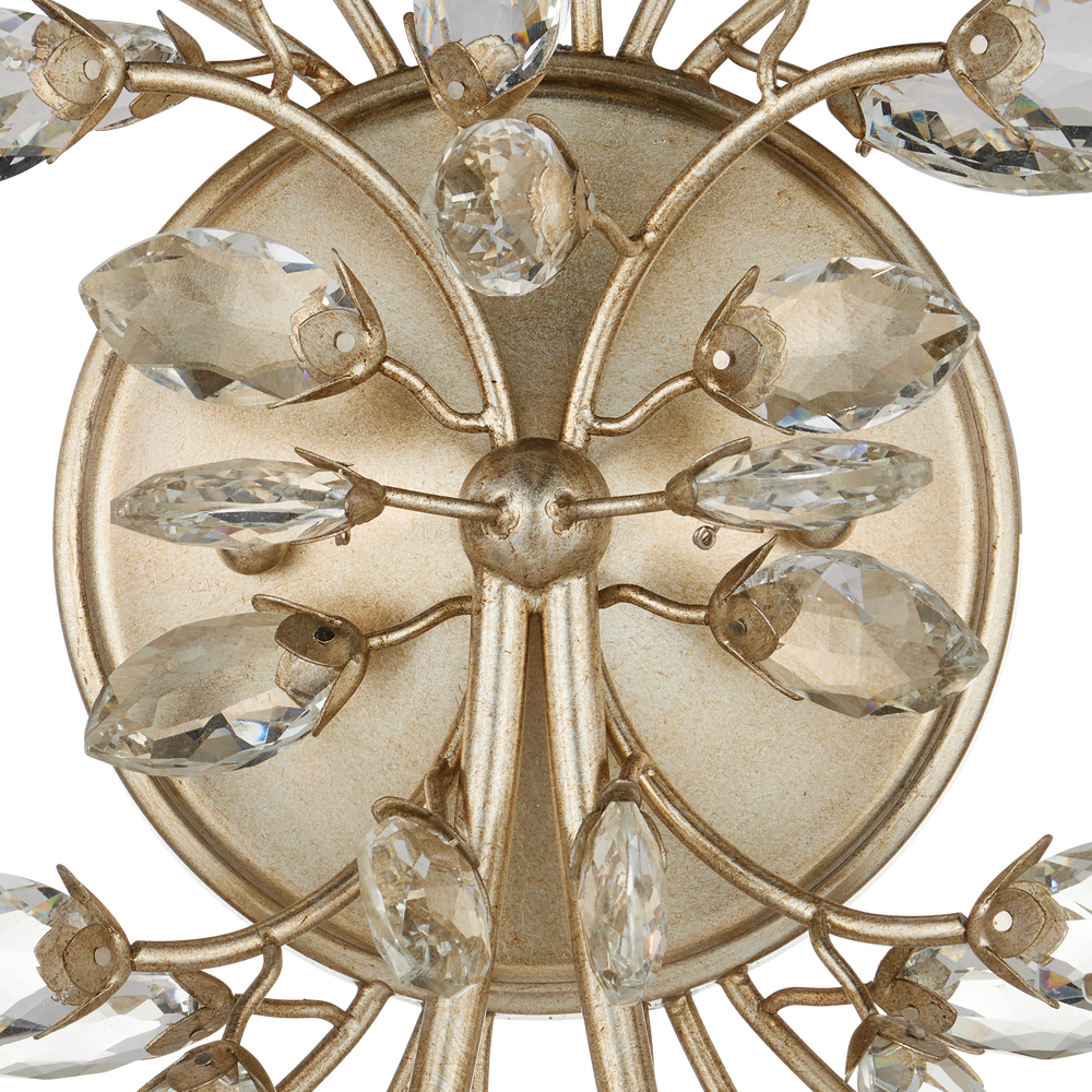 
                      
                        Forget-Me-Not Silver Wall Sconce
                      
                    