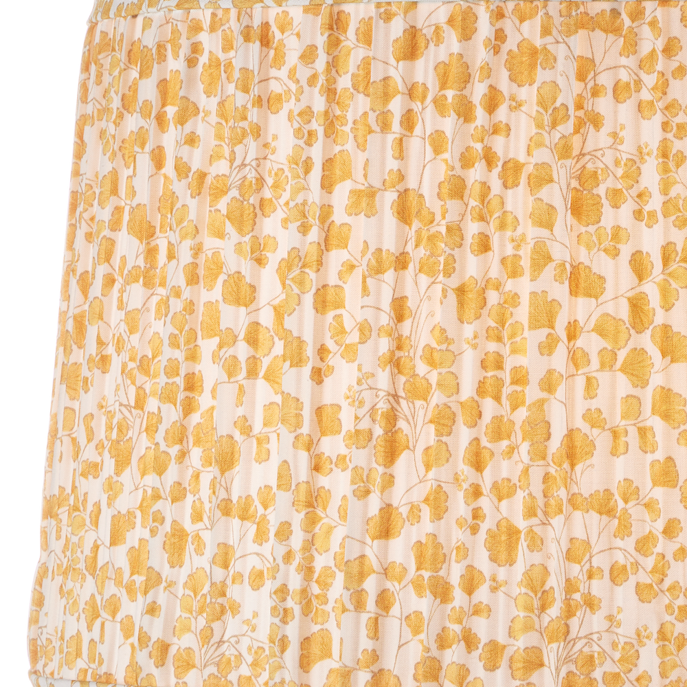 Maiden Fern Yellow Tapered Lamp Shade.