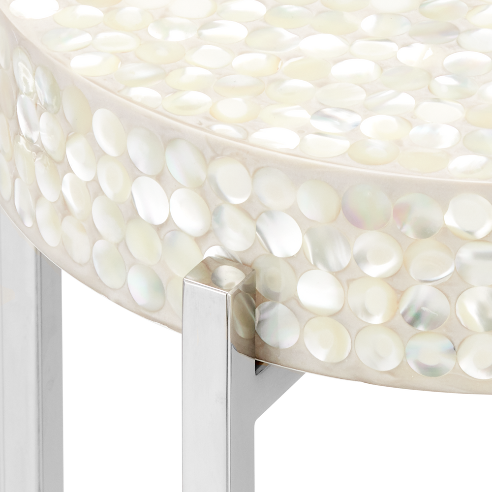 
                      
                        Gerri Dot Mother of Pearl Drinks Table
                      
                    