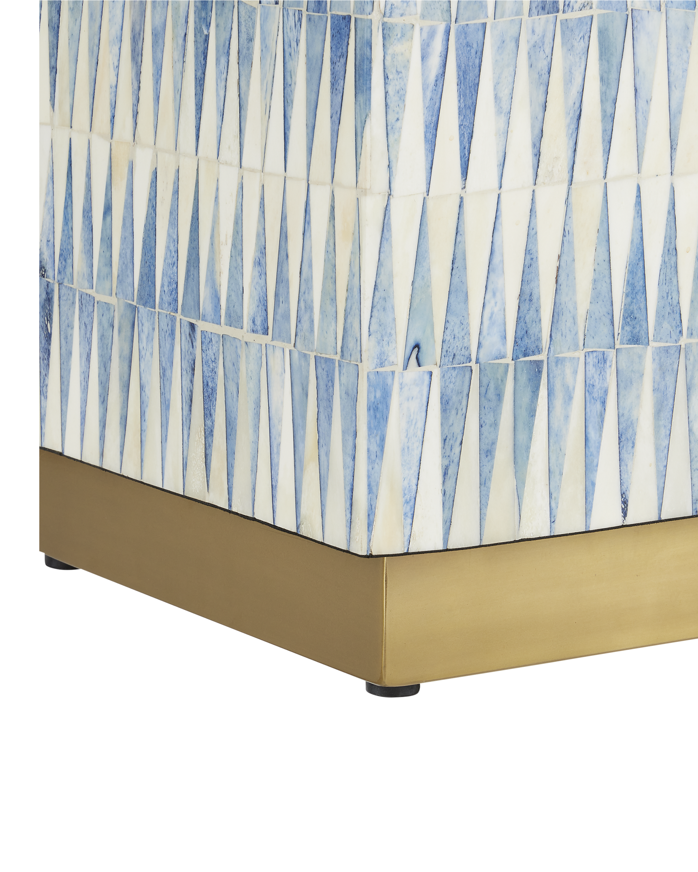 Nadene Blue & White Accent Table - Thumbnail 3