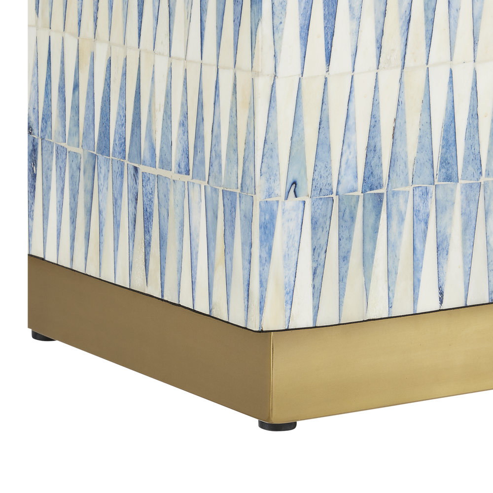 
                      
                        Nadene Blue & White Accent Table
                      
                    