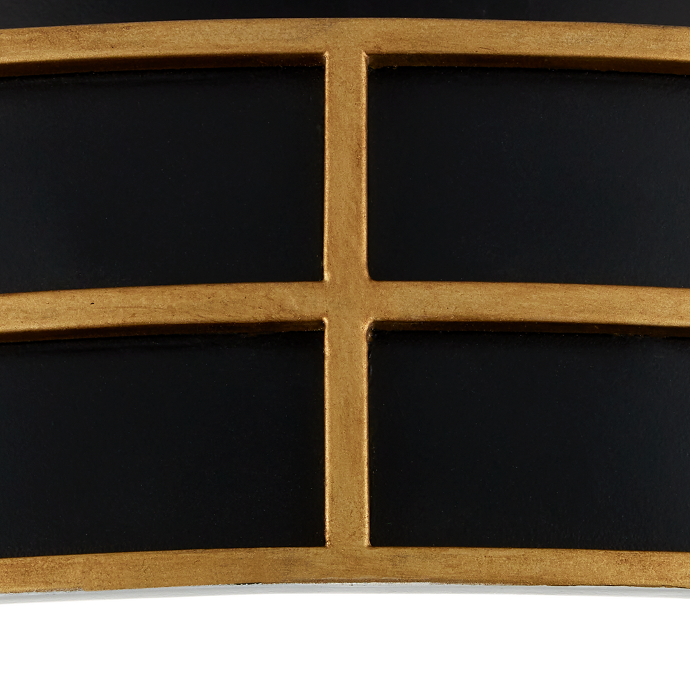 Fielding Black Flush Mount