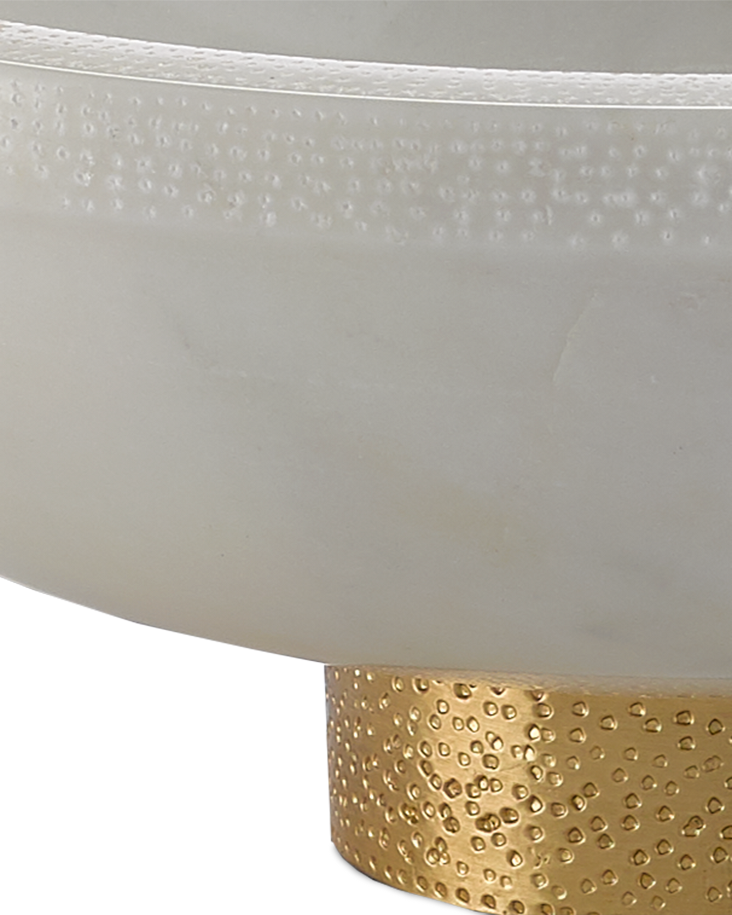 Valor Large White Marble Bowl