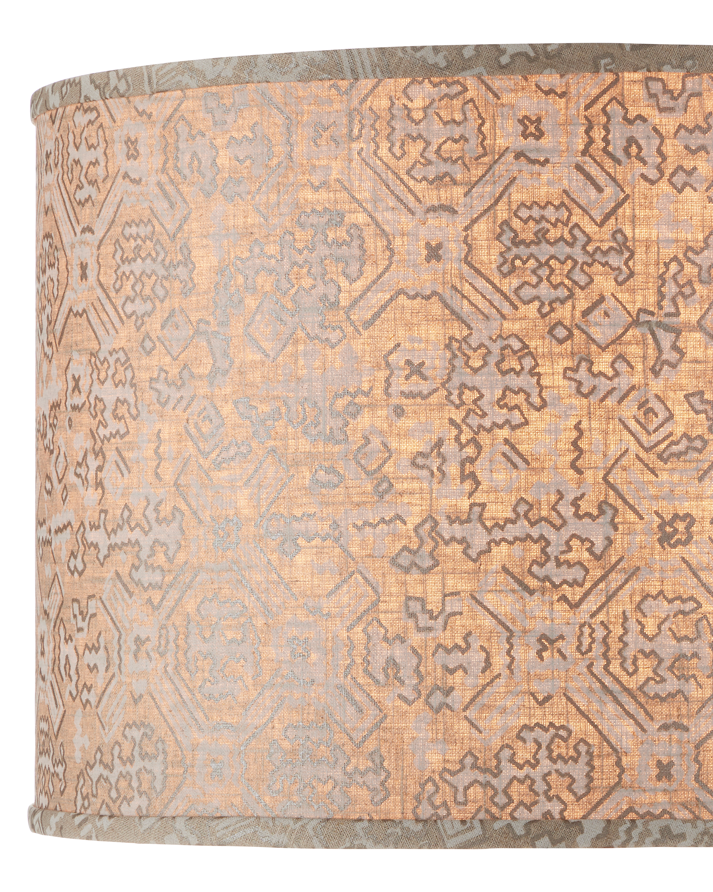 Nomad Beige Drum Lamp Shade - Thumbnail 3