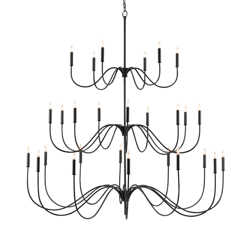 Tirrell Large Black Chandelier
