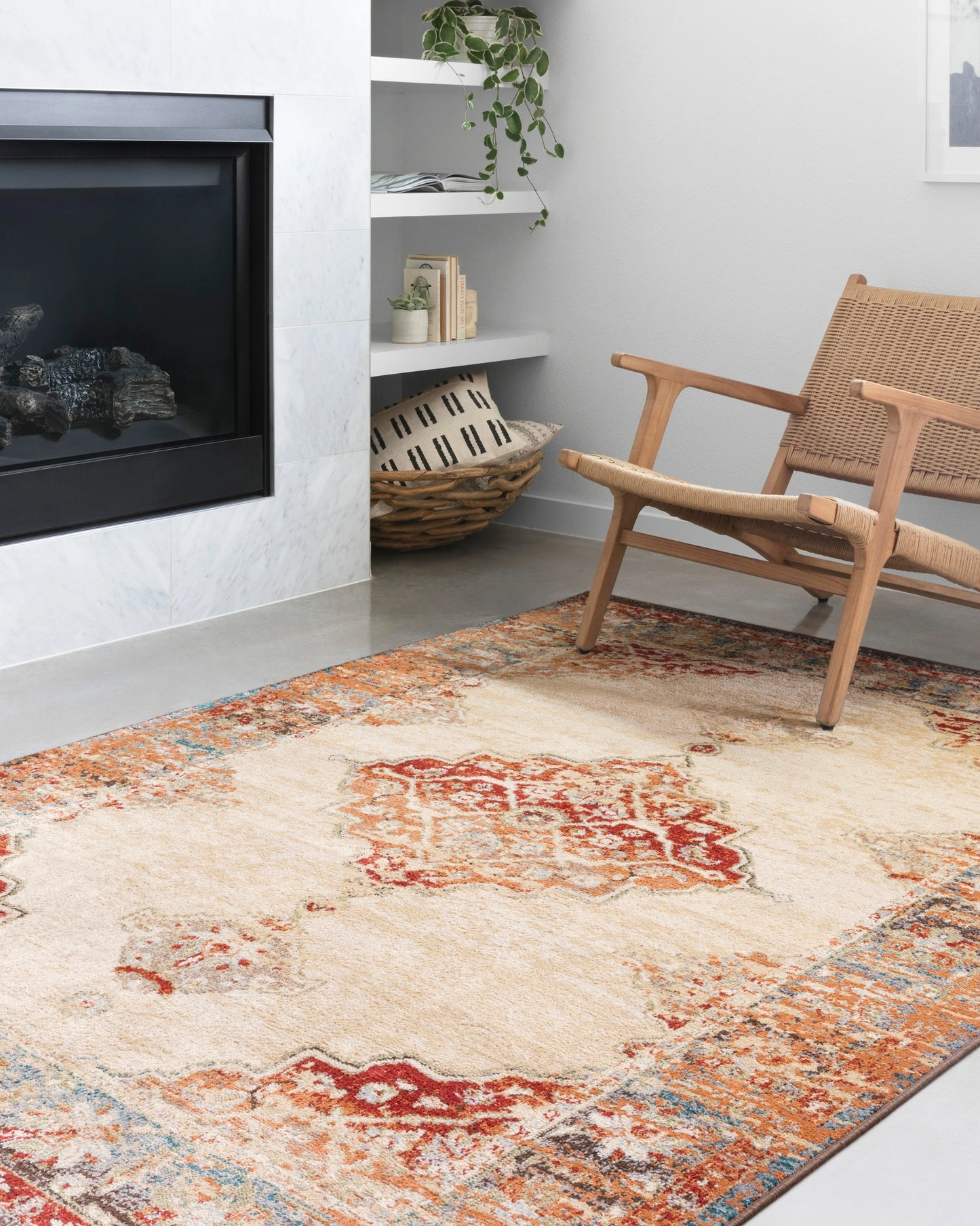 Loloi Isadora Ant. Ivory / Sunset 8'-11" x 12' Area Rug