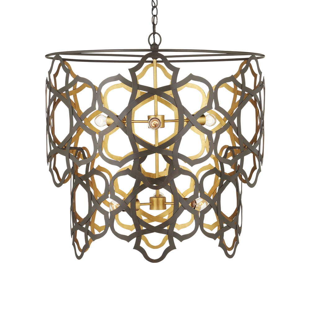 
                      
                        Mauresque Medium Bronze & Gold Chandelier
                      
                    