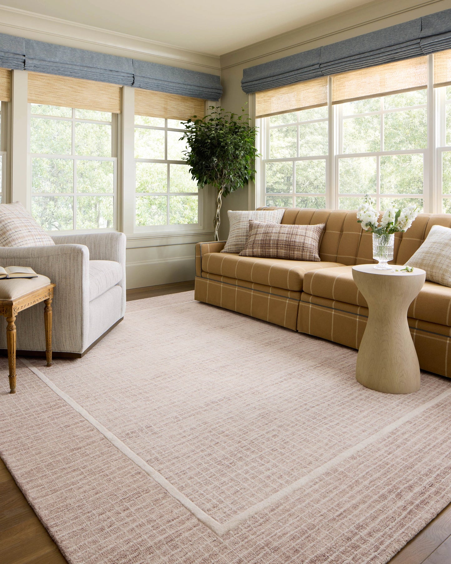 Chris Loves Julia x Loloi Briggs Blush / Ivory 5'-0" x 7'-6" Area Rug