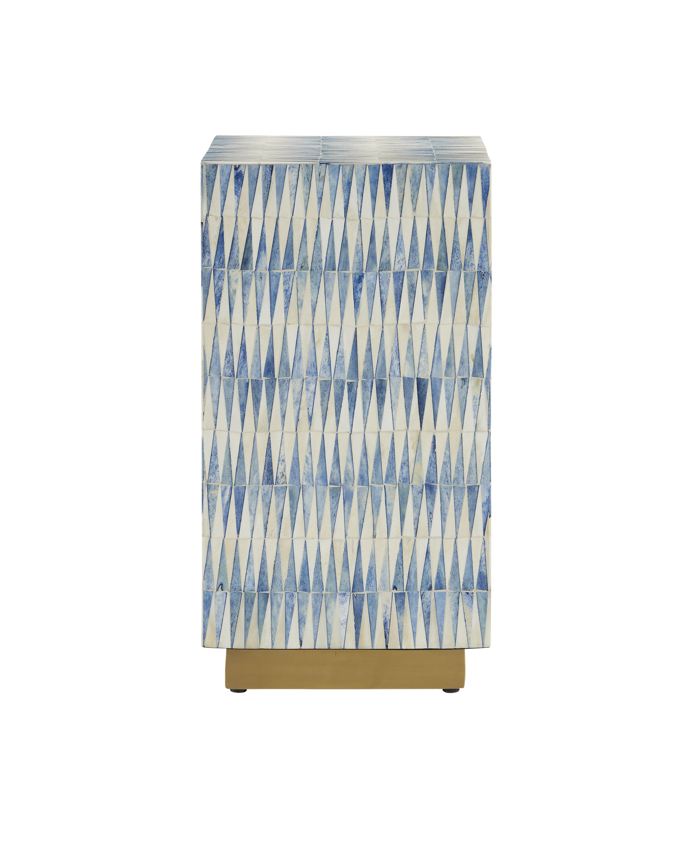 Nadene Blue & White Accent Table