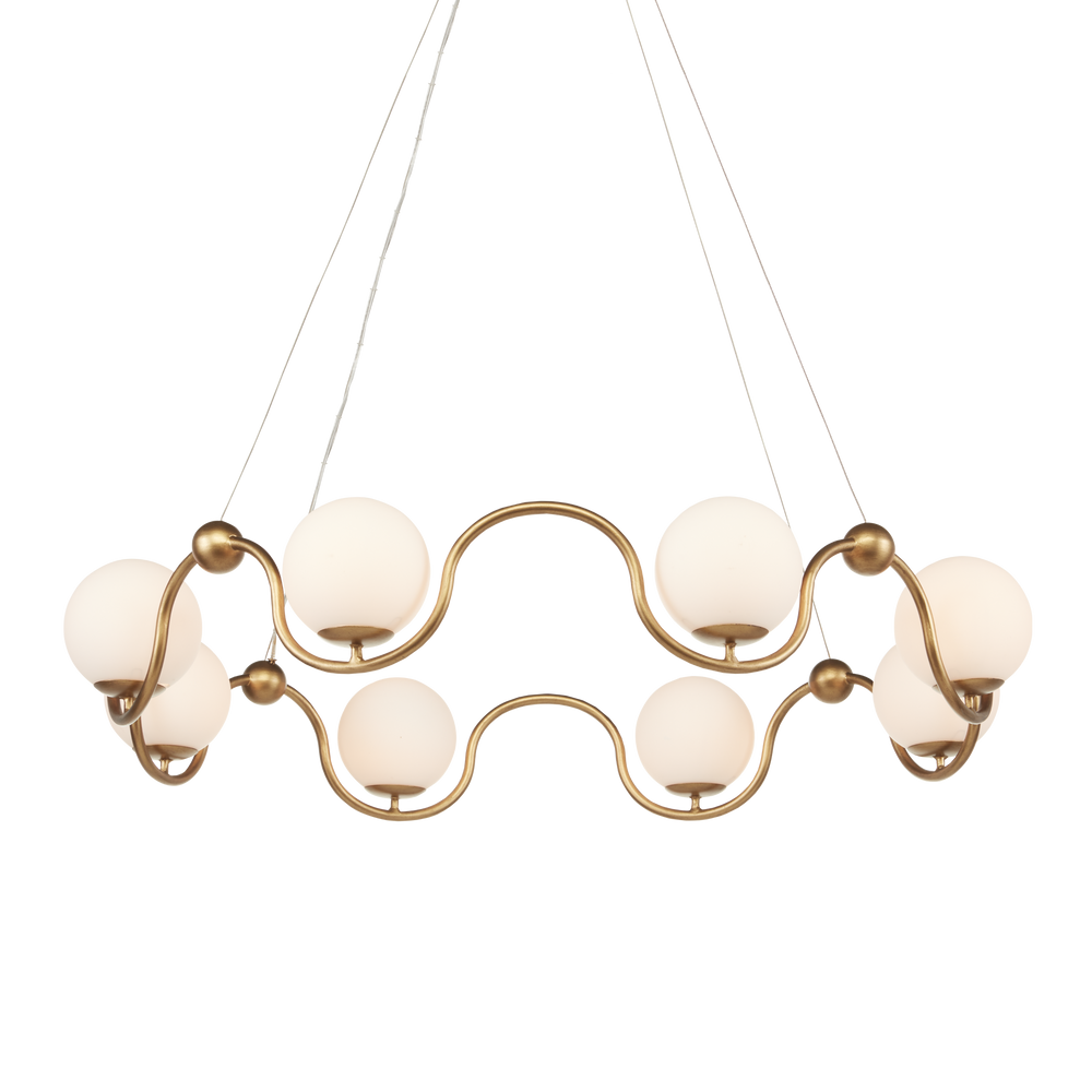 Equilibrium Brass Chandelier
