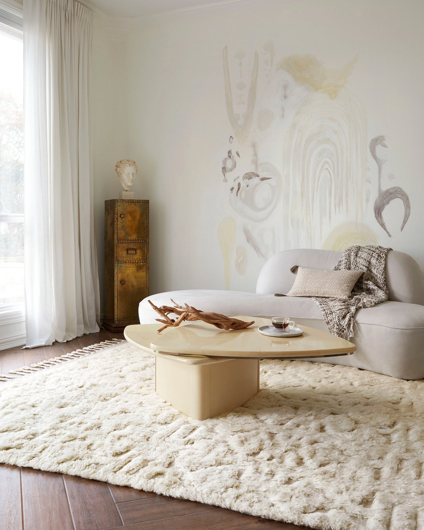 Loloi Hygge Oatmeal / Ivory 8'-6" x 11'-6" Area Rug