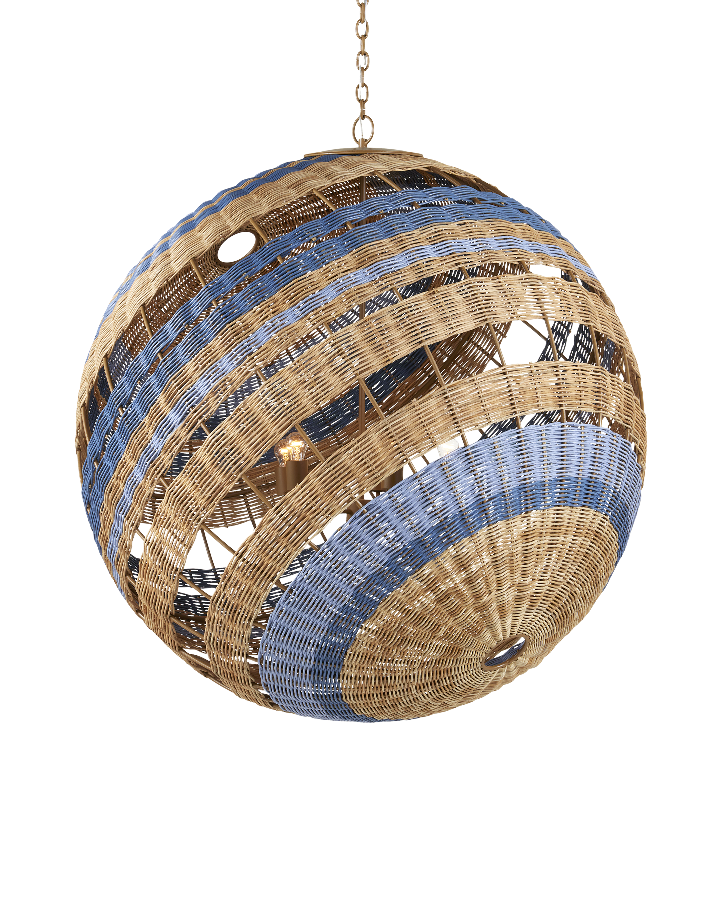 Currey & Company Senjyo Tilted Orb Chandelier - Thumbnail 2
