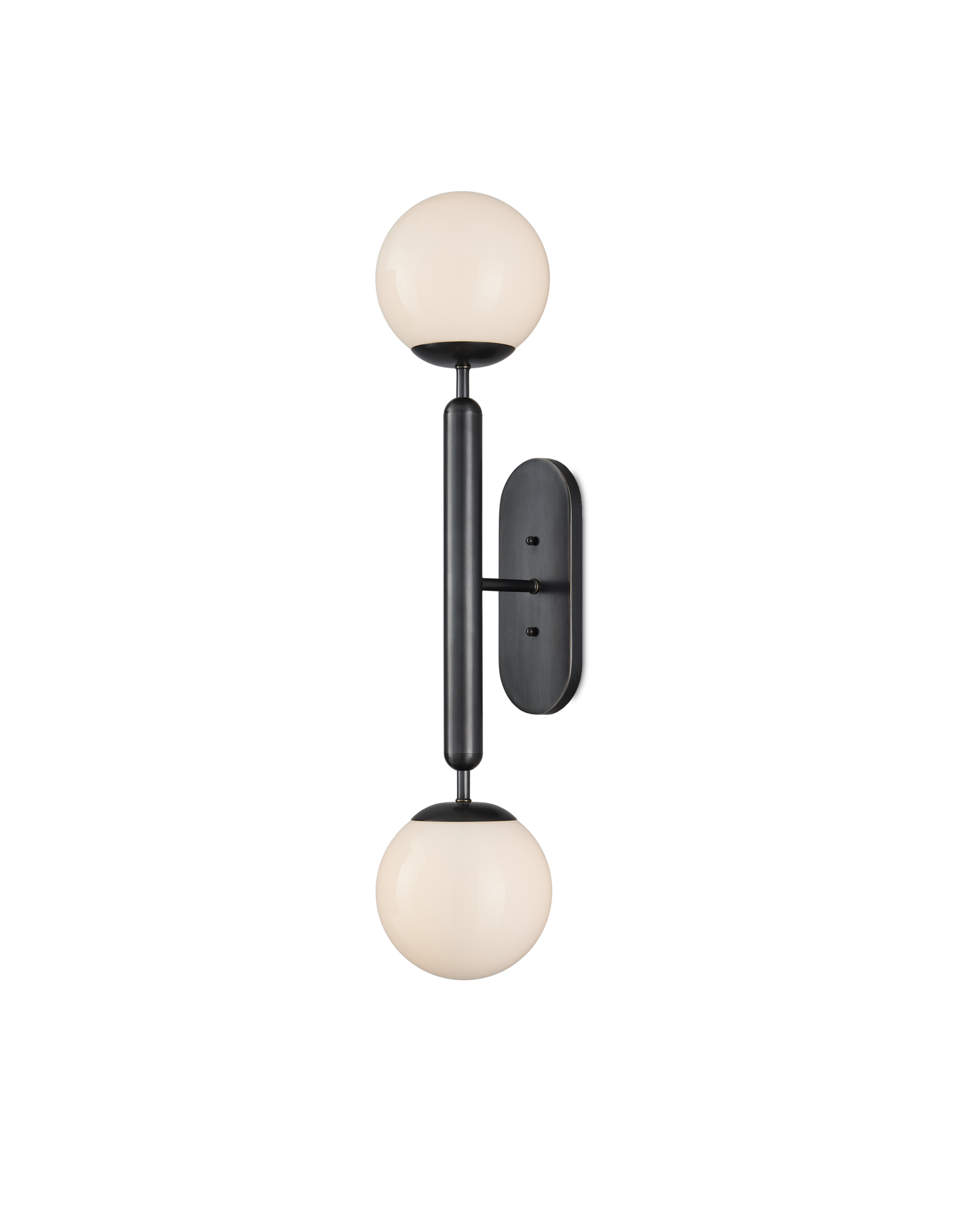 Barbican Double-Light Bronze Wall Sconce.