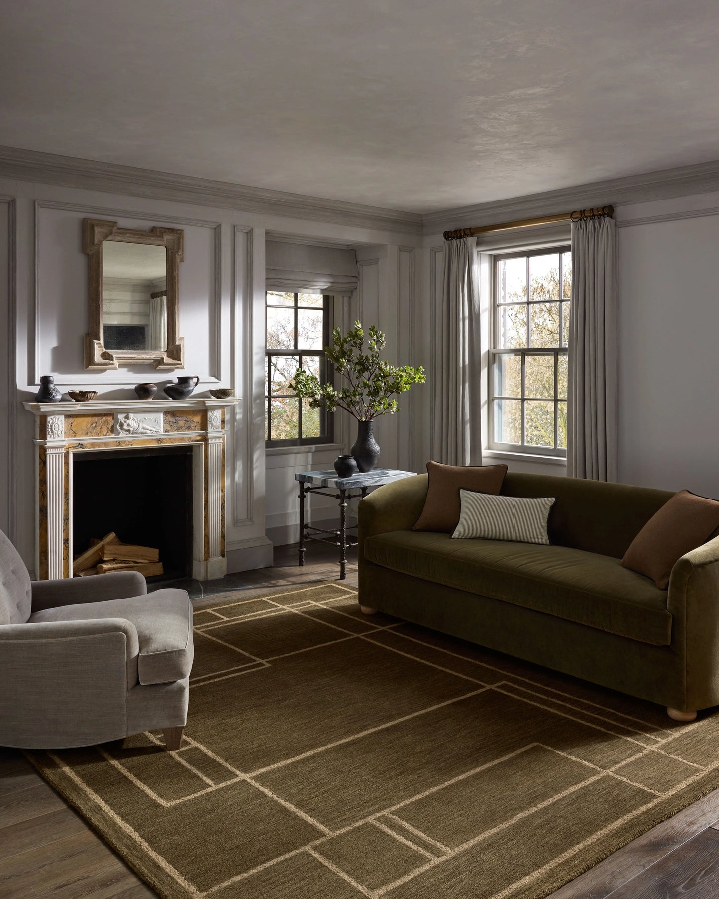 Jeremiah Brent x Loloi Barrow Olive / Natural 8'-6" x 11'-6" Area Rug