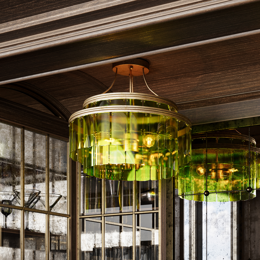 
                      
                        Vintner Green Semi-Flush Mount
                      
                    