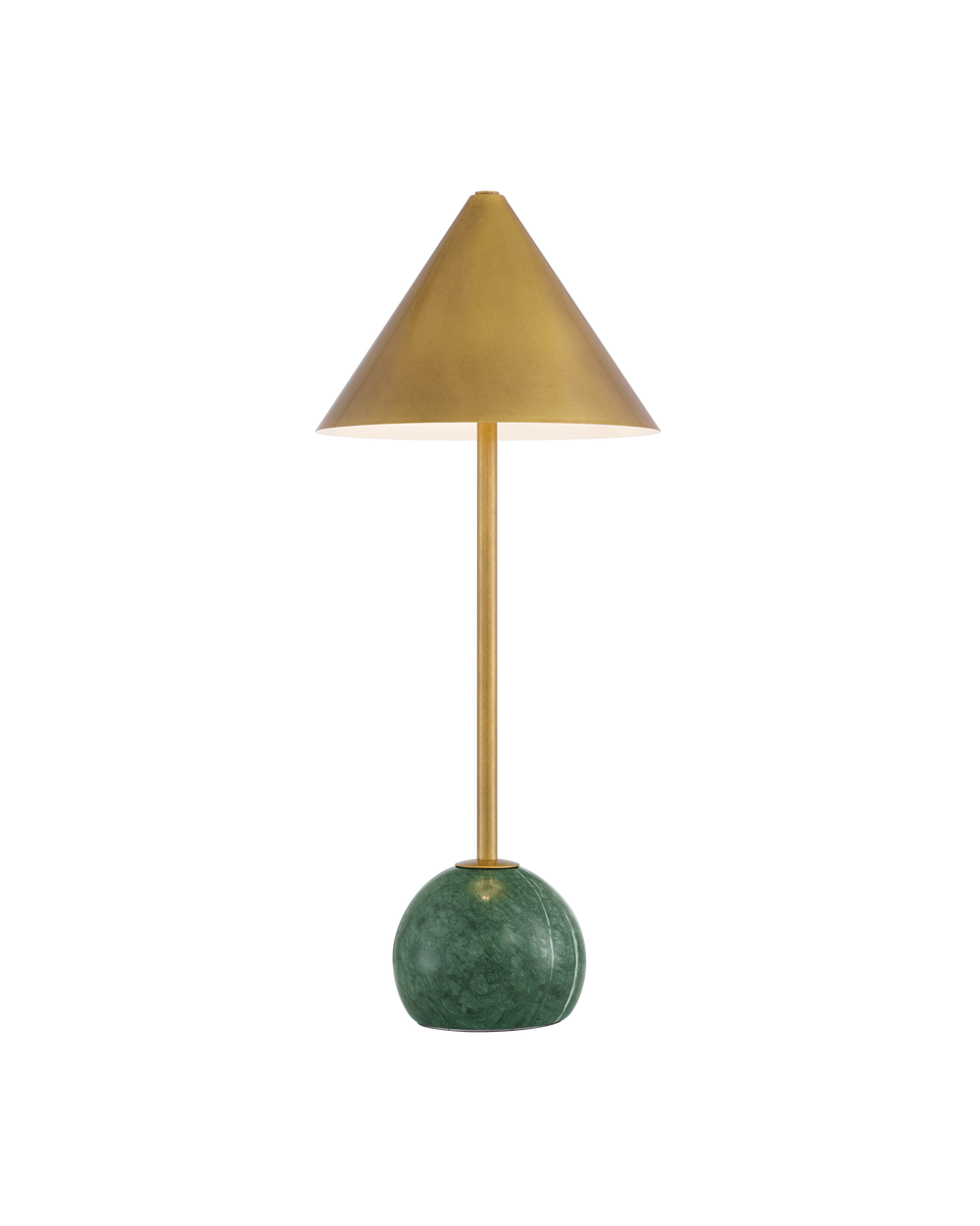 Journey Green & Brass Cordless Table Lamp.