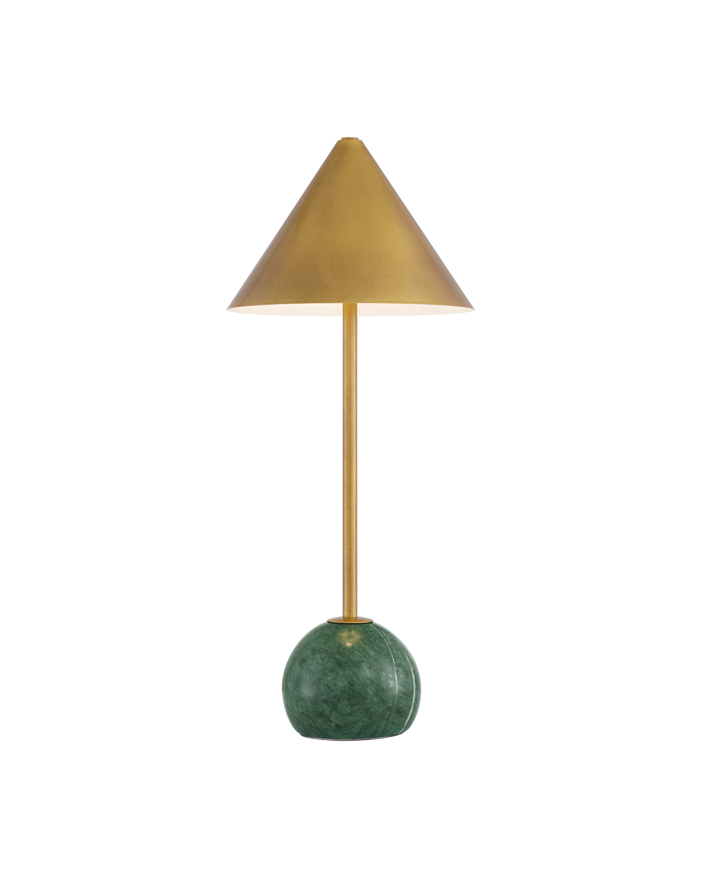 Journey Green & Brass Cordless Table Lamp.