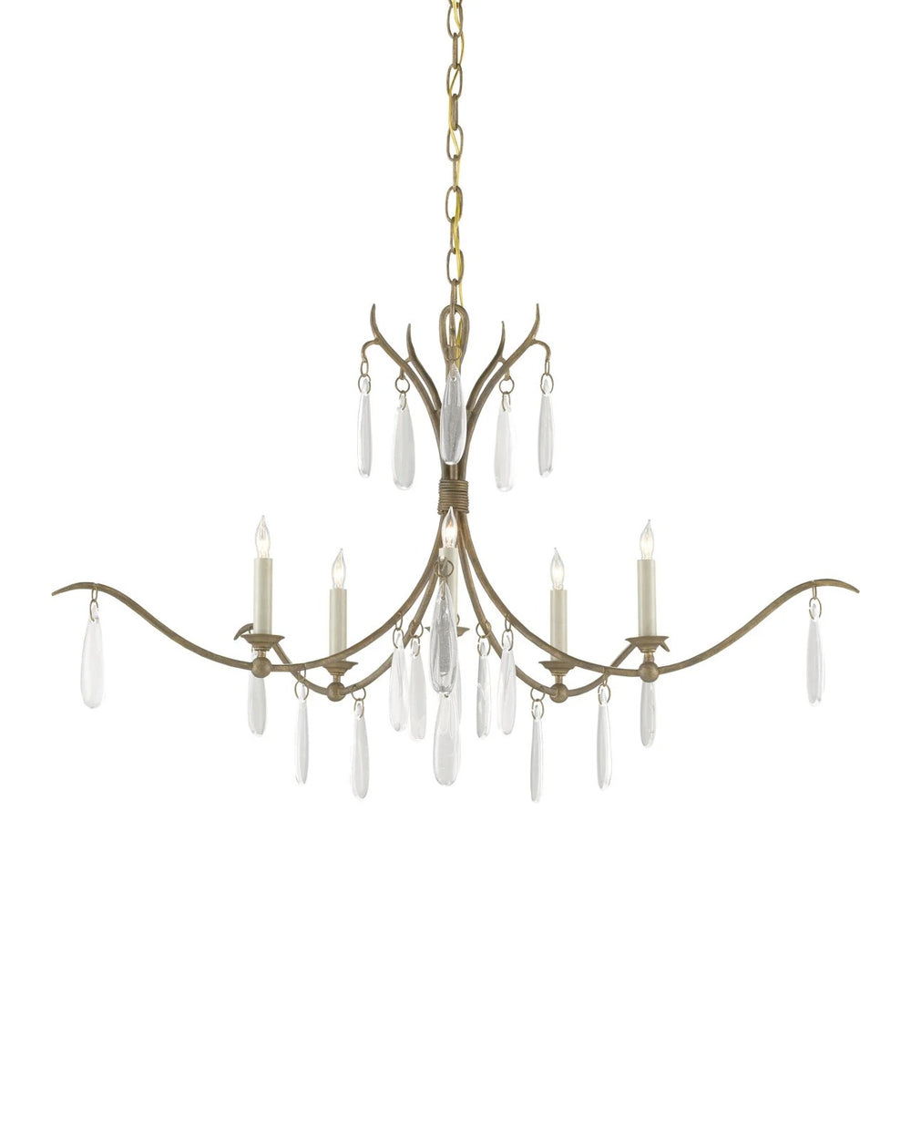 Marshallia Small Gold Chandelier