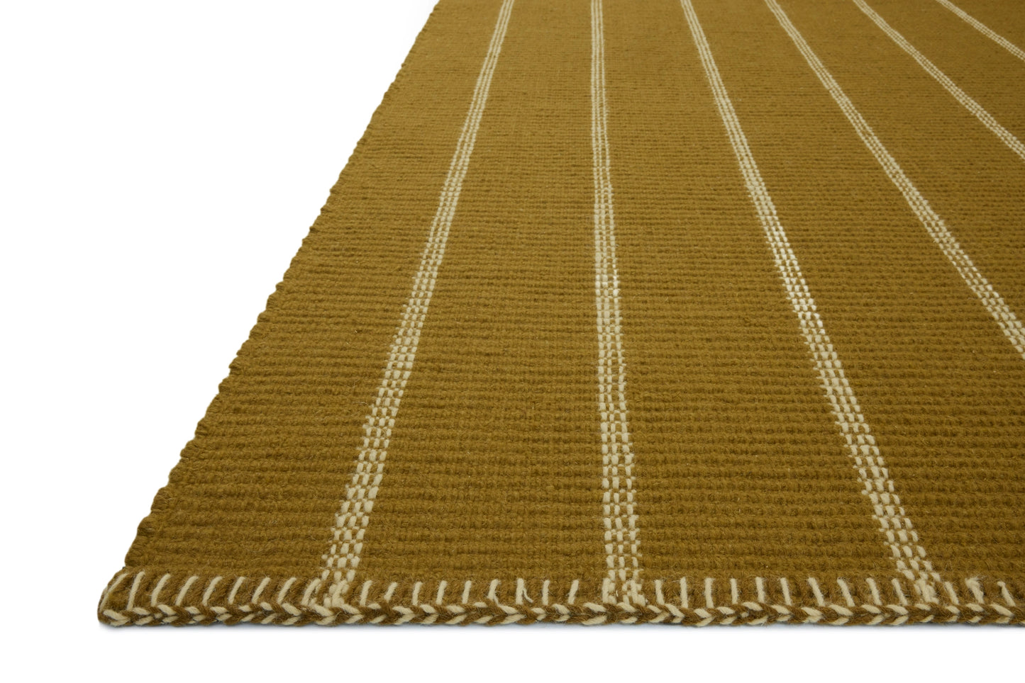 Amber Lewis x Loloi Harlan Ochre / Ivory 2'-0" x 3'-0" Runner Rug