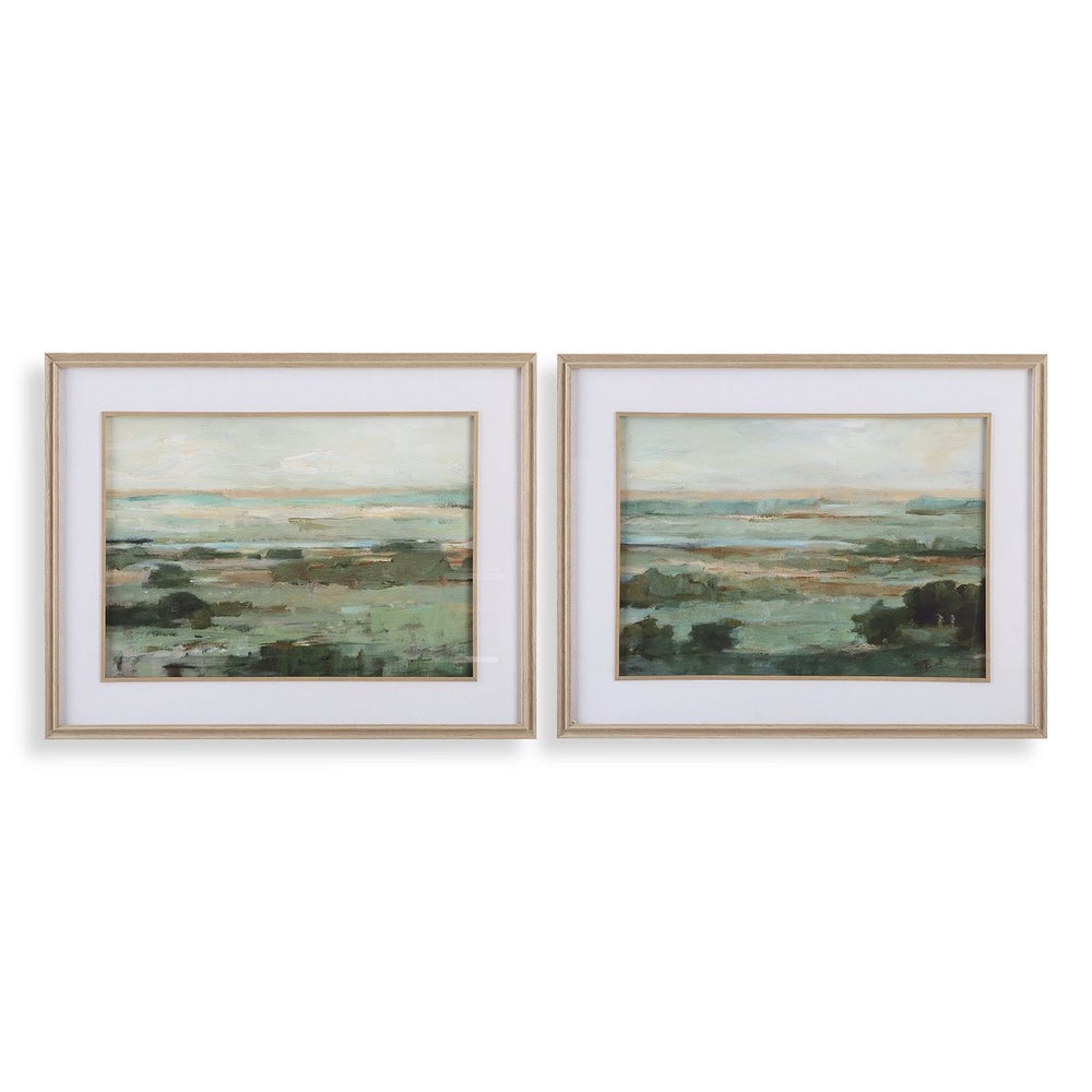 Warm Valley Framed Prints, Set of 2