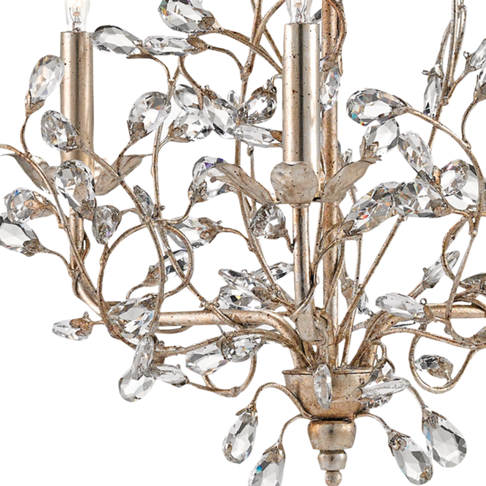 
                      
                        Crystal Bud Small Silver Chandelier
                      
                    