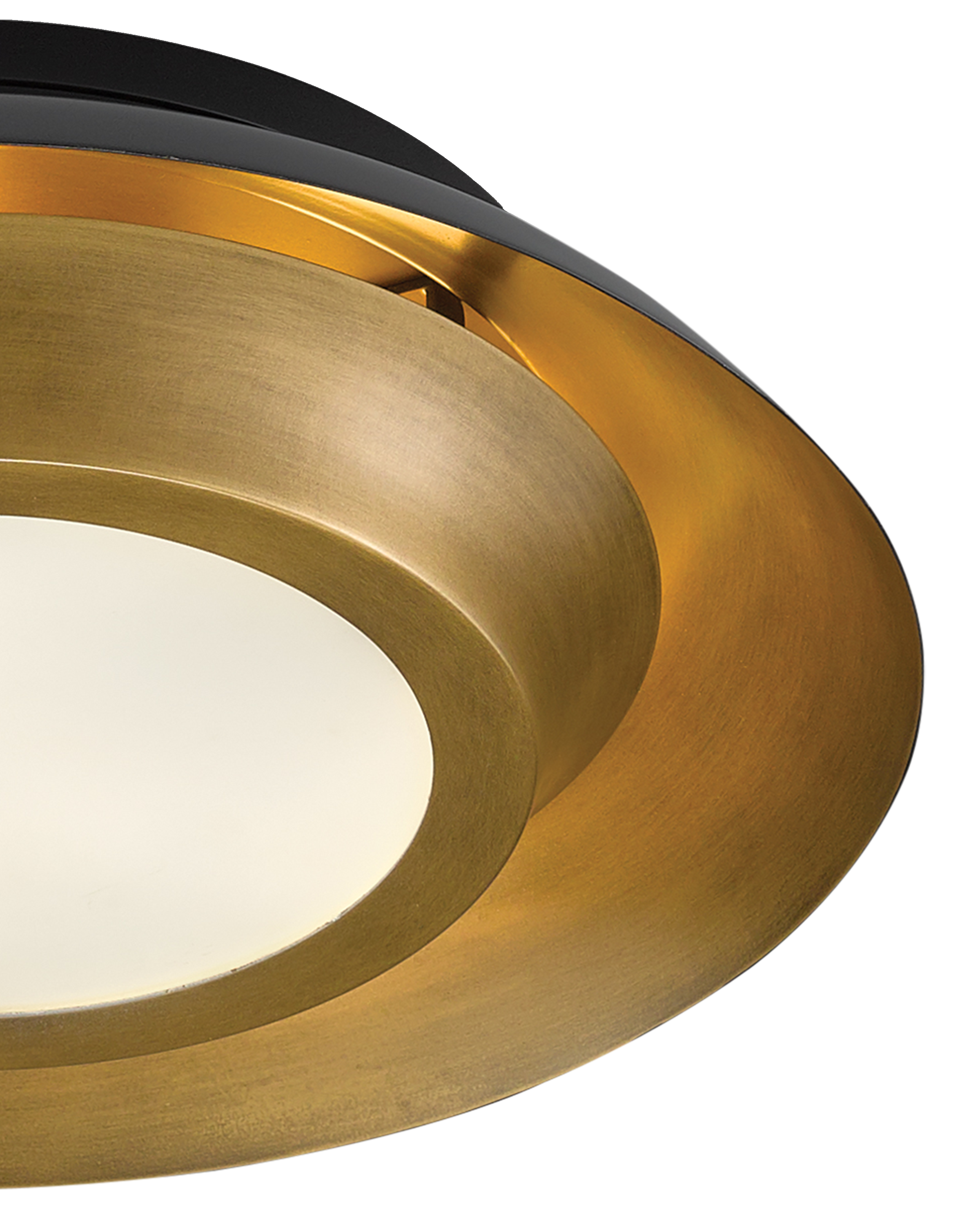 Metaphor Black & Brass Flush Mount - Thumbnail 4