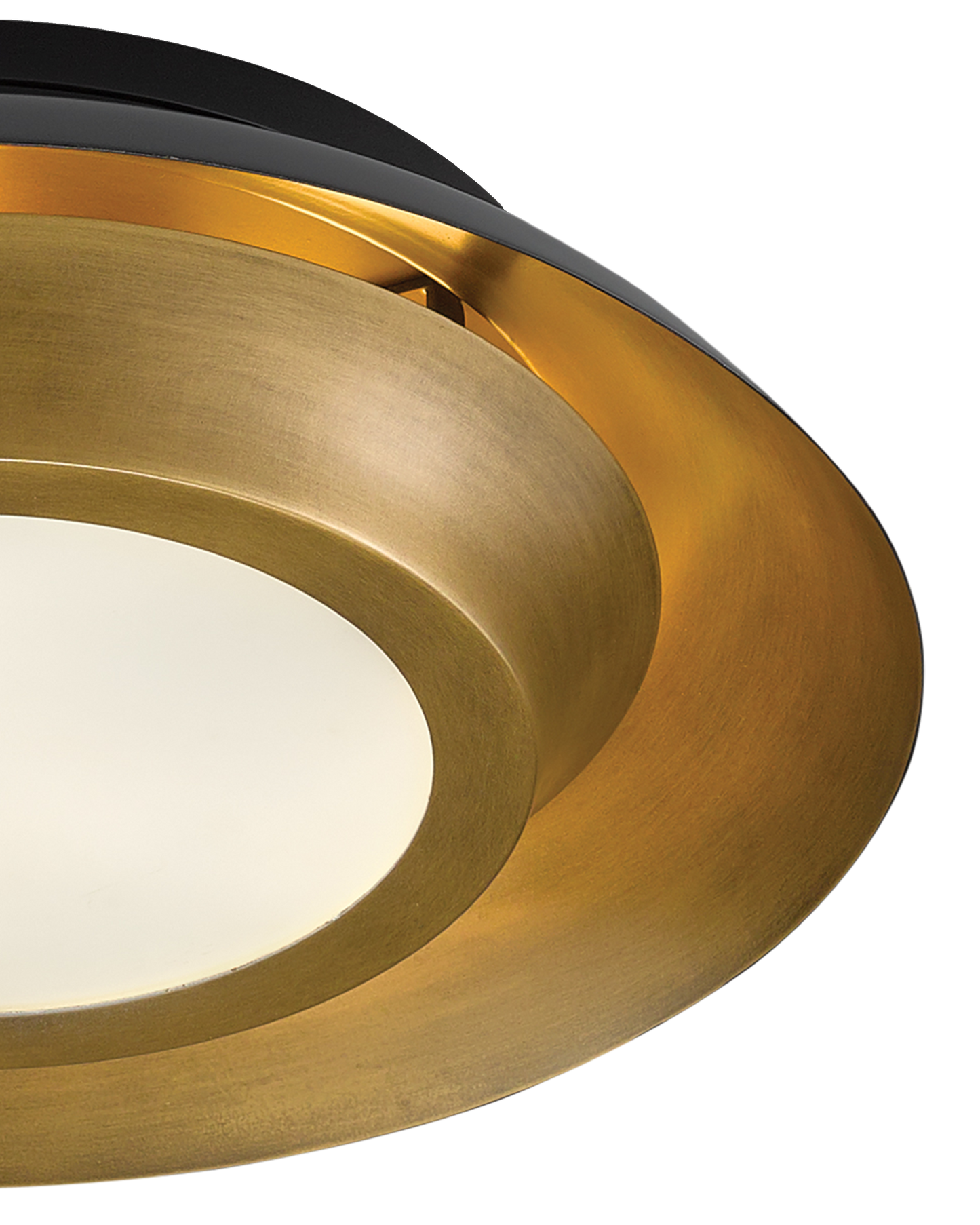 Metaphor Black & Brass Flush Mount.
