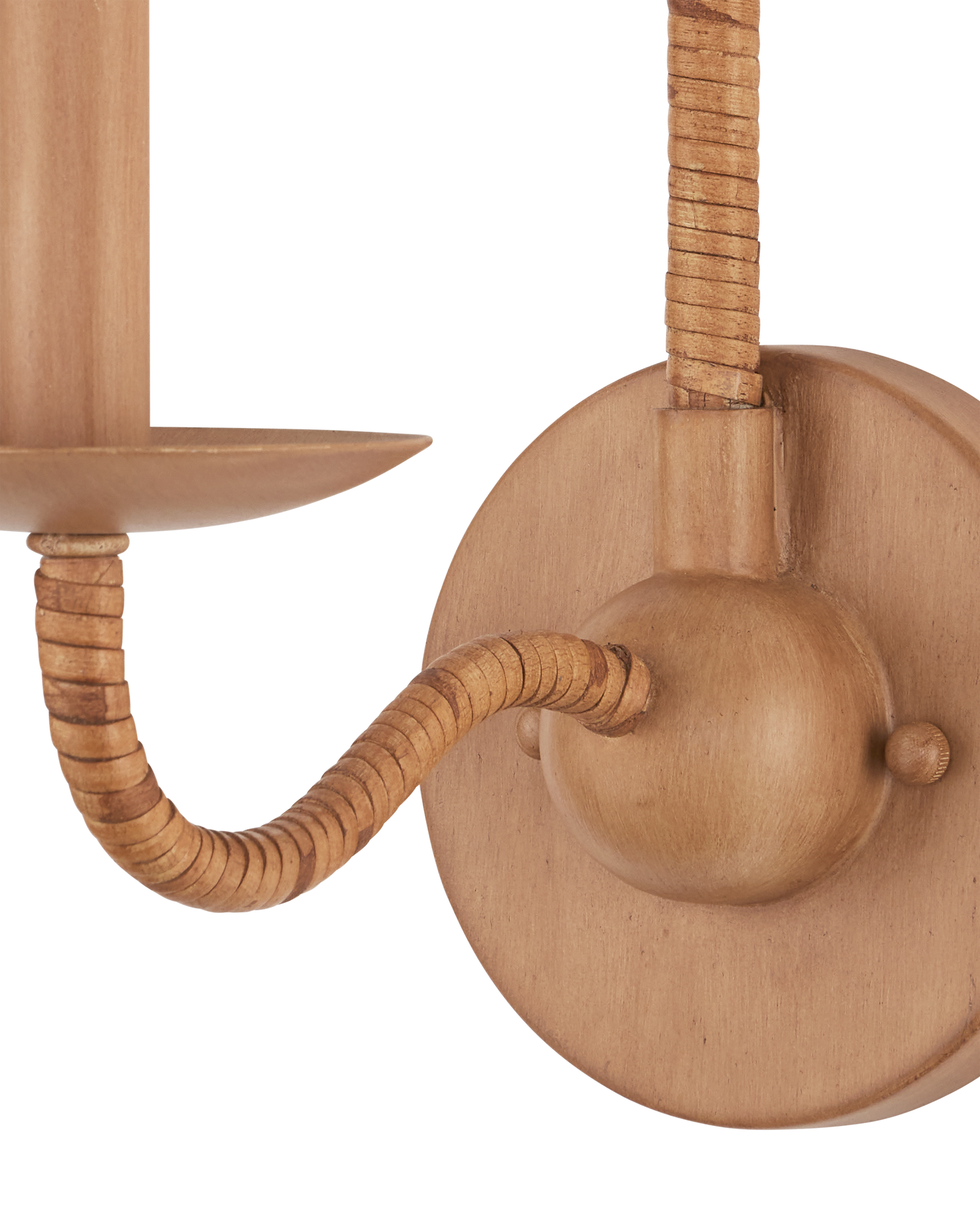 Saxon Single-Light Tan Wall Sconce.
