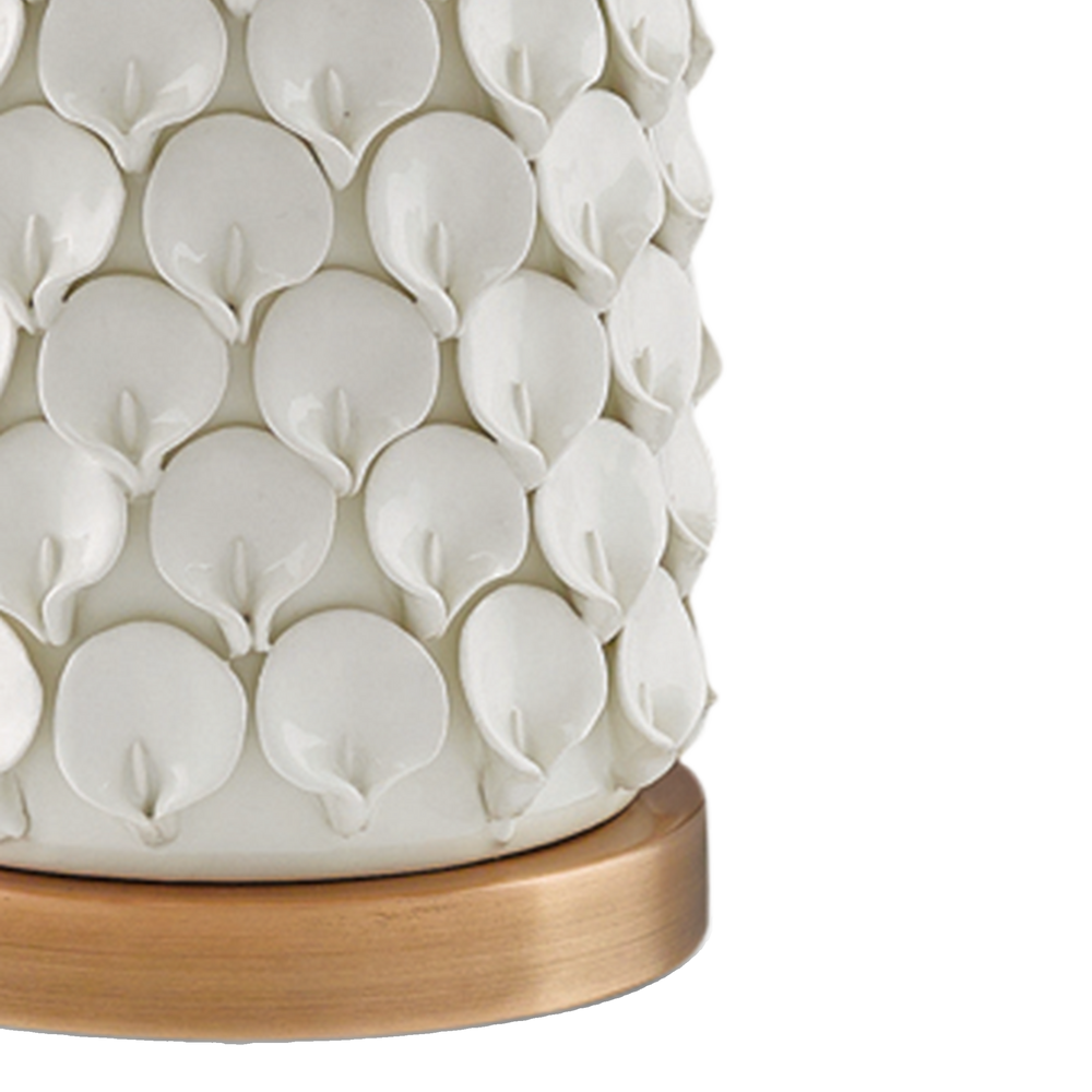 Calla Lily White Table Lamp.