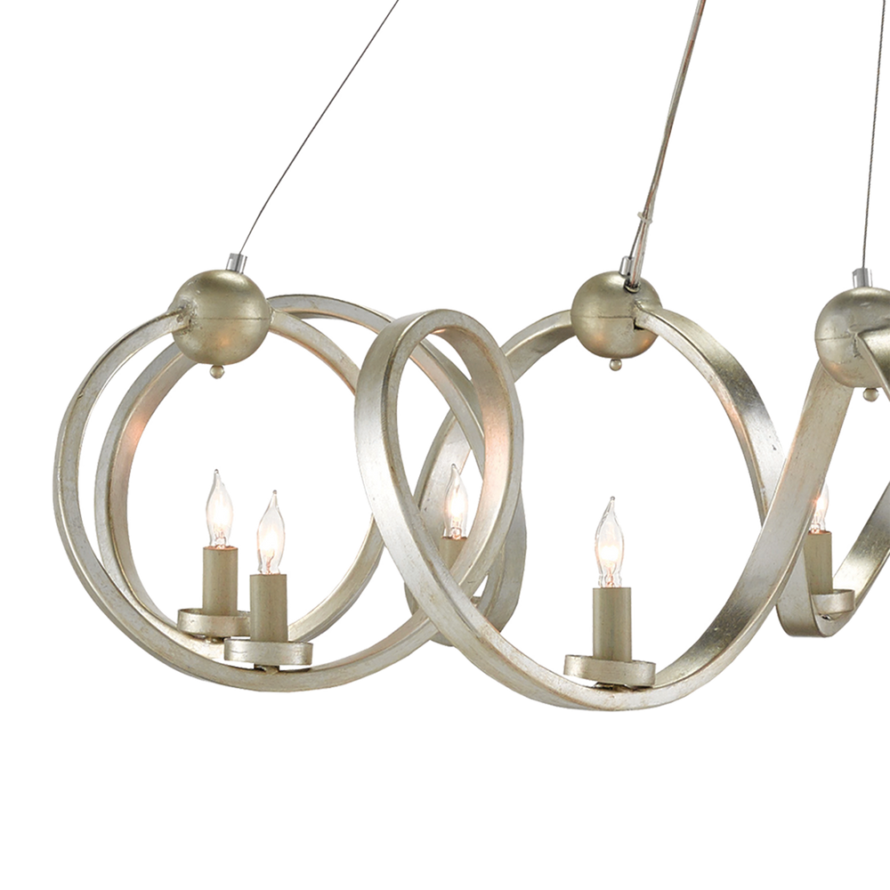 Ringmaster Silver Chandelier