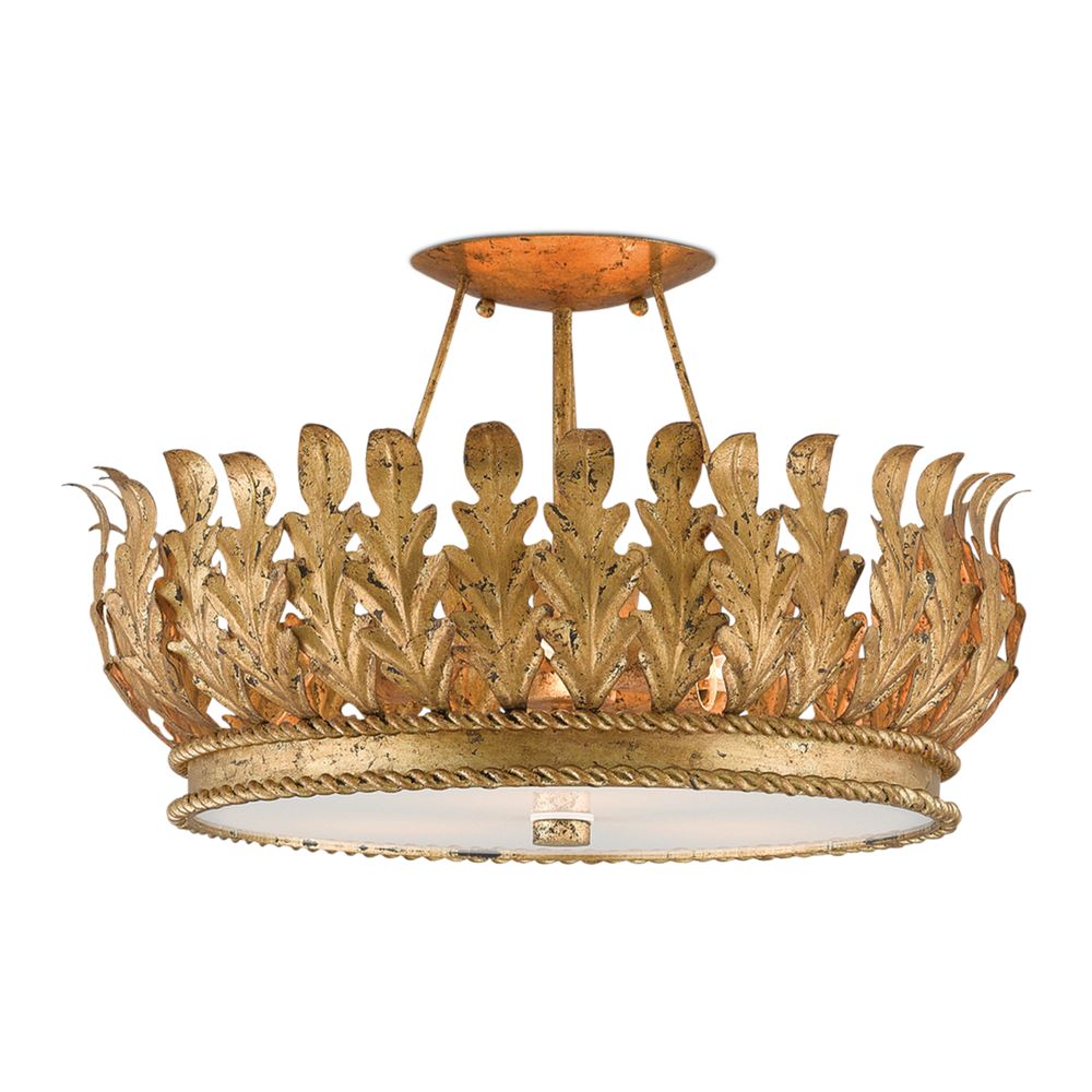 Biddulph Gold Semi-Flush Mount