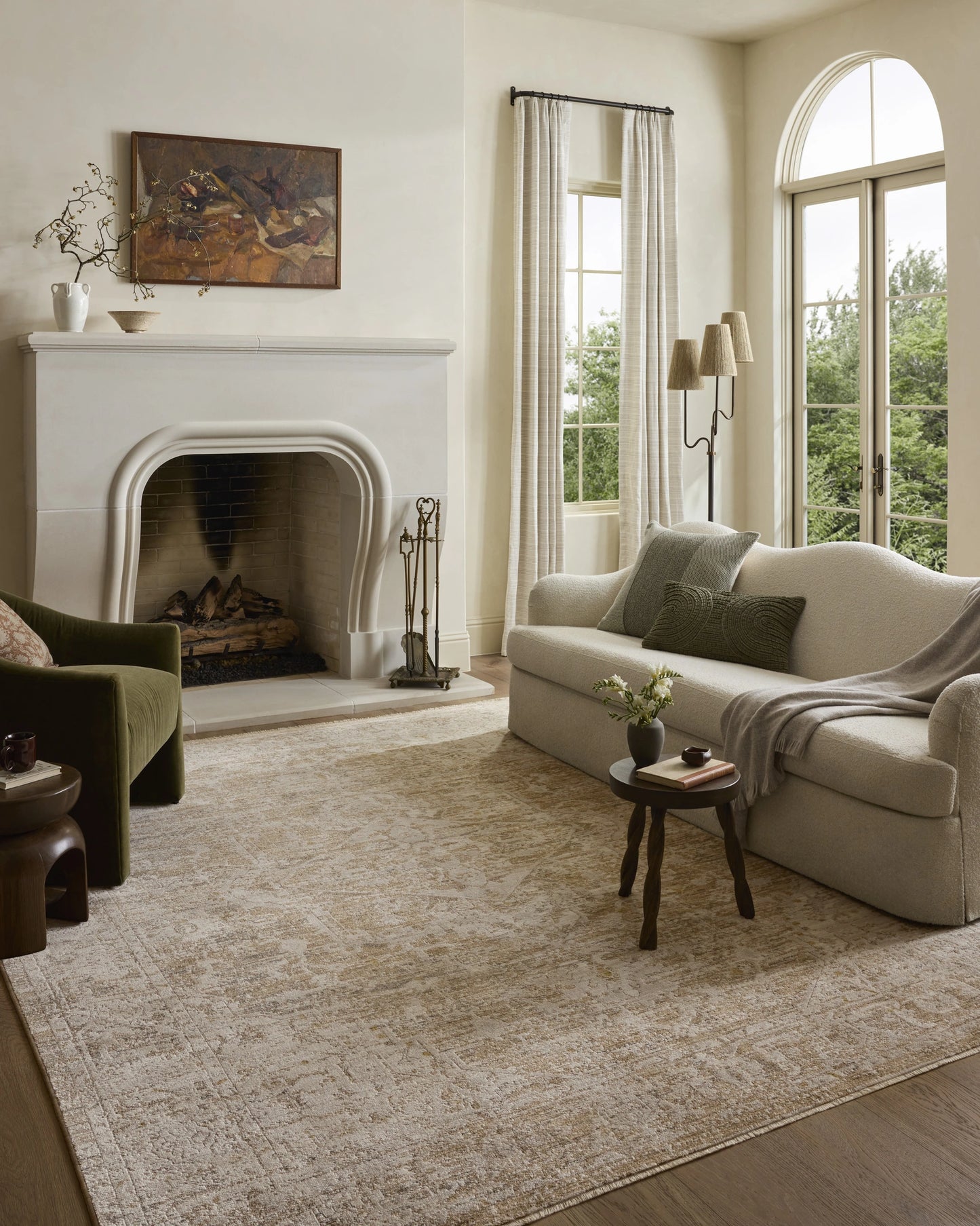 Loloi Clarisse Taupe / Dove 18" x 18" Sample Rug