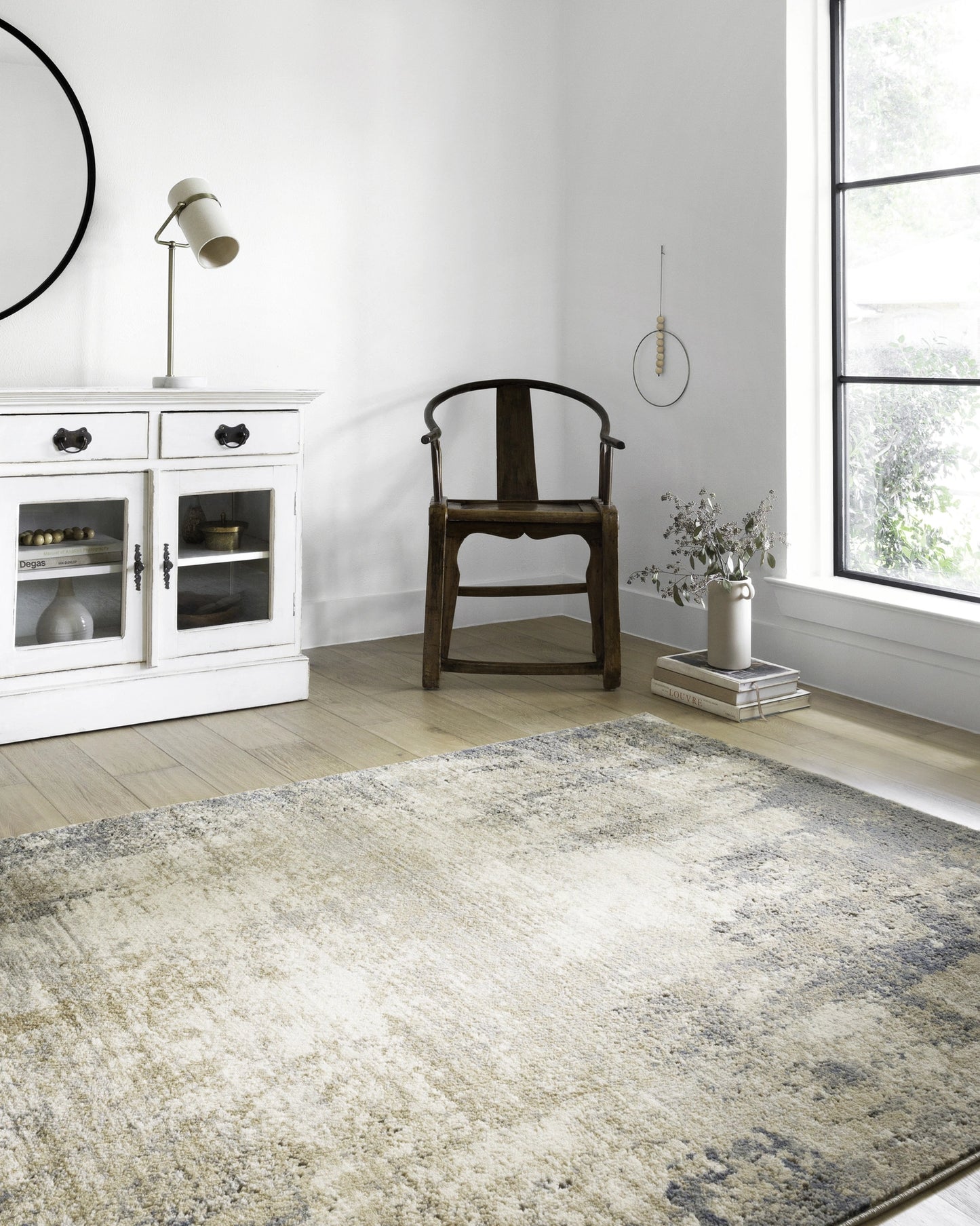 Loloi Teagan Ivory / Mist 2'-8" x 13' Runner Rug