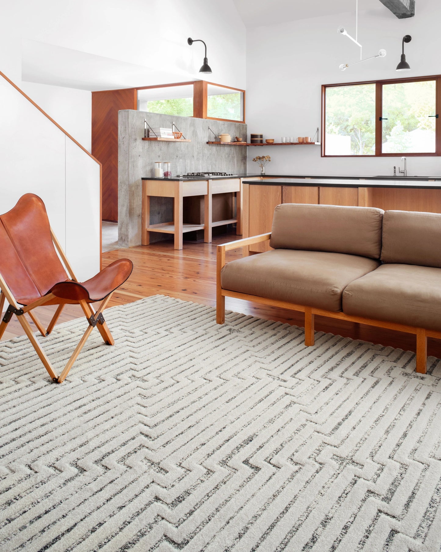 Loloi Hagen White / Sky 7'-10" x 10'-10" Area Rug