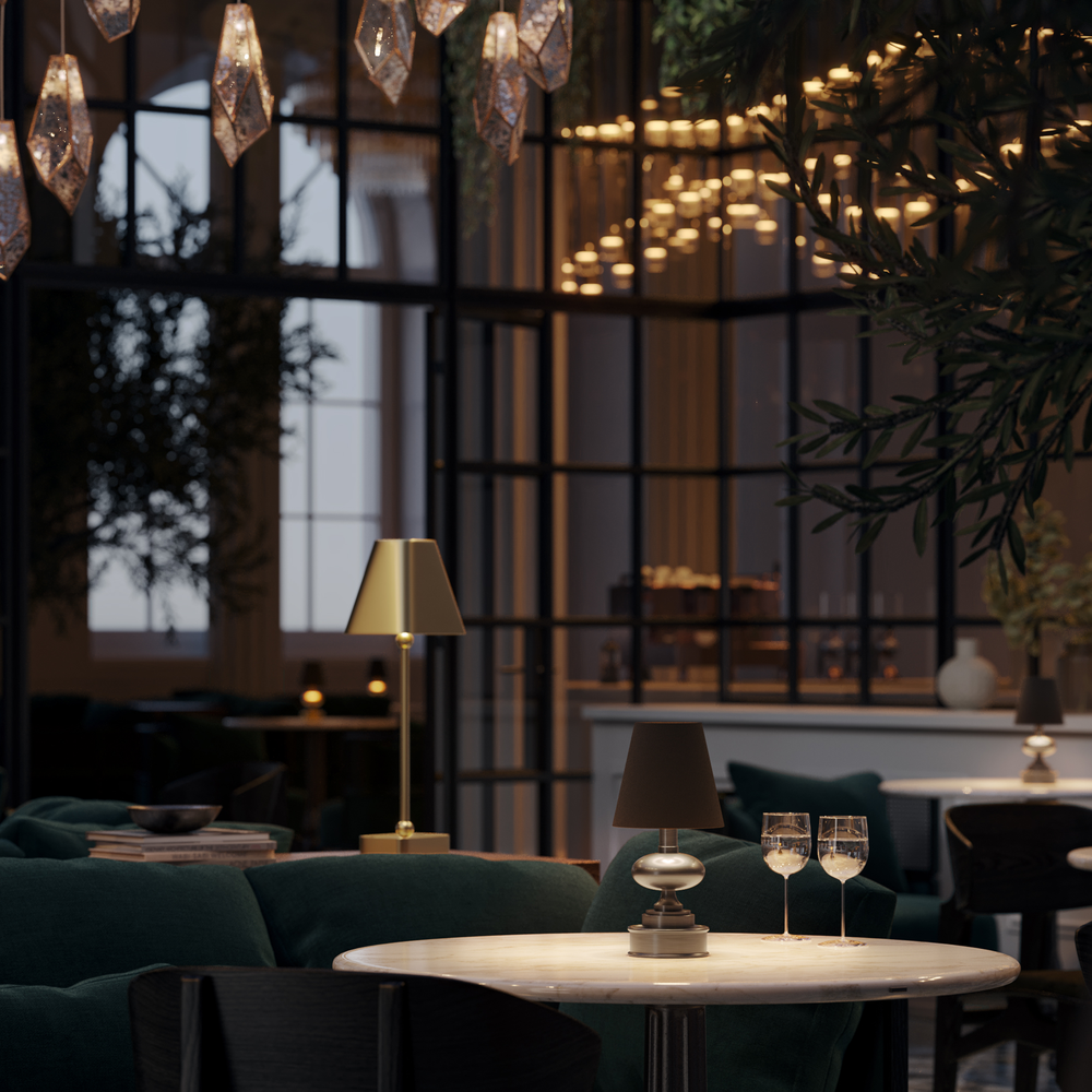 
                      
                        Galavant Nickel Cordless Table Lamp.
                      
                    