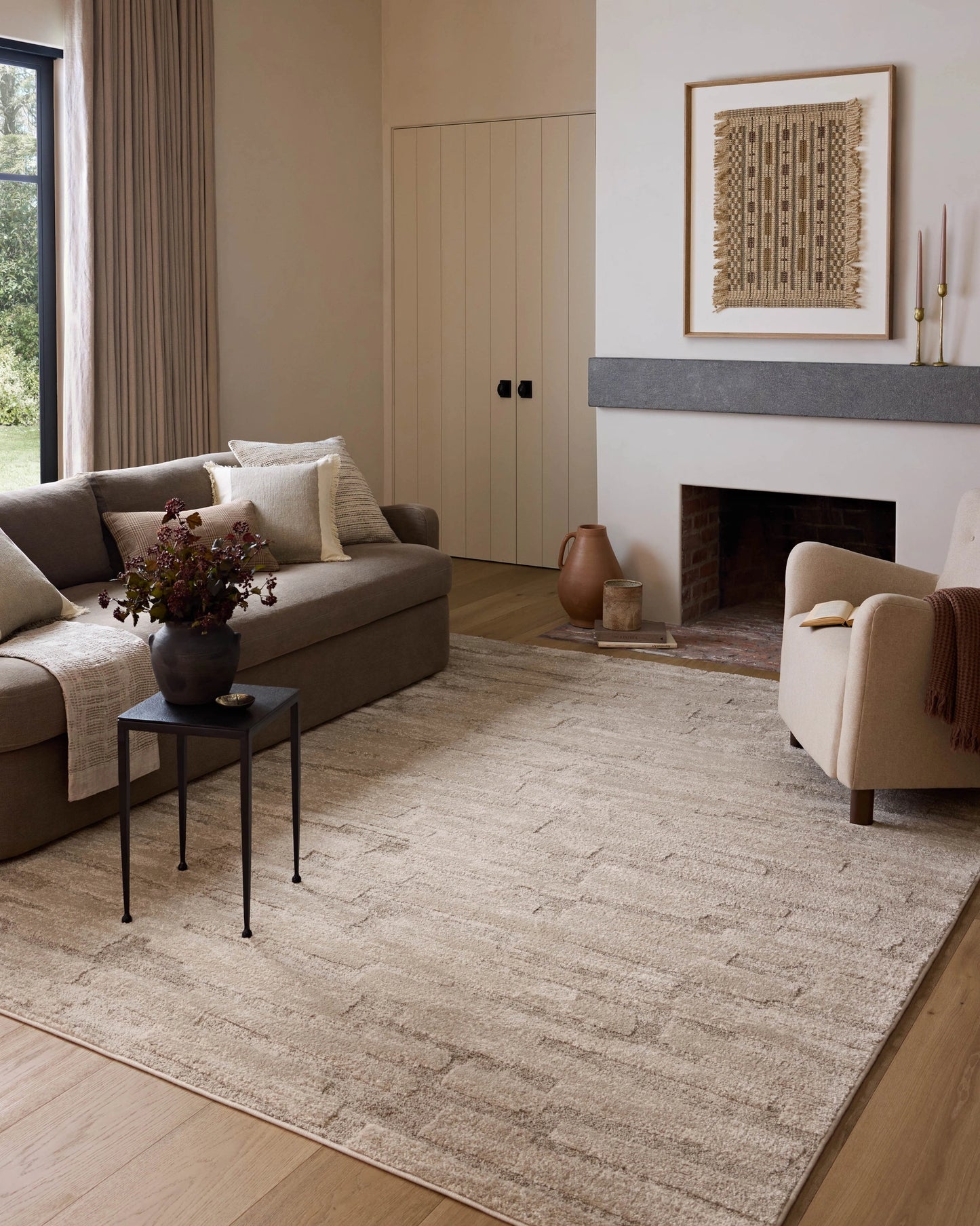 Amber Lewis x Loloi Monty Taupe / Beige 2'-7" x 10'-0" Runner Rug