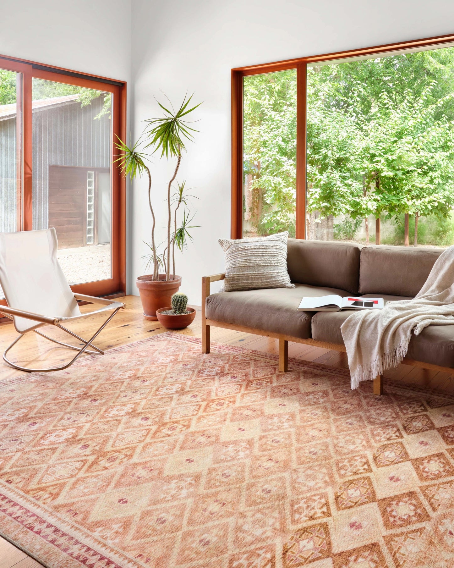 Loloi Layla Natural / Spice 7'-6" x 9'-6" Area Rug