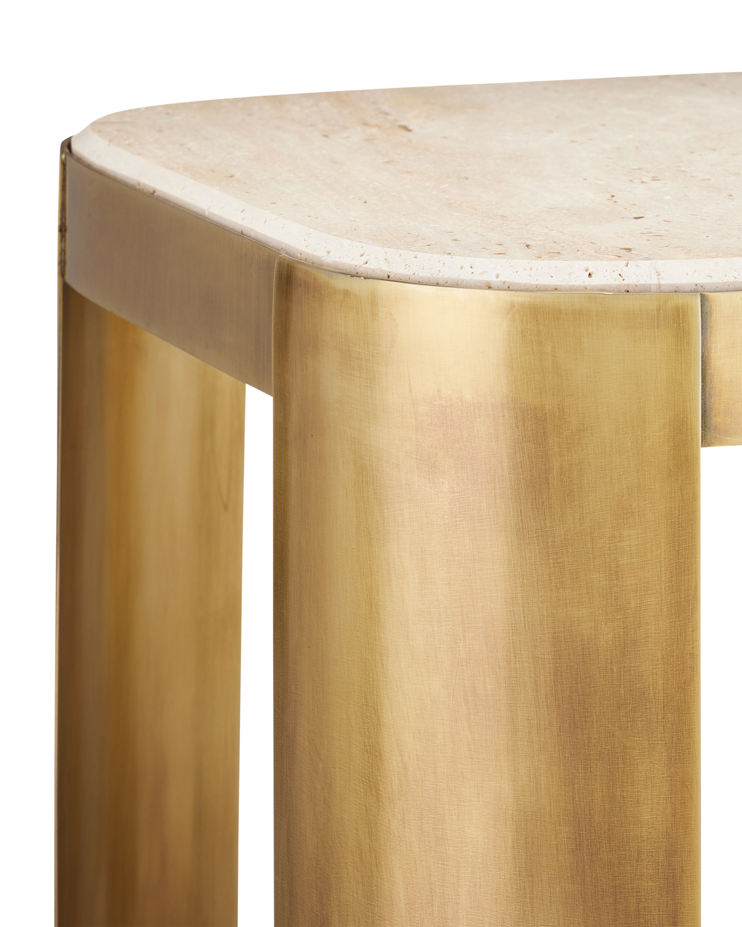 Sev Travertine Accent Table